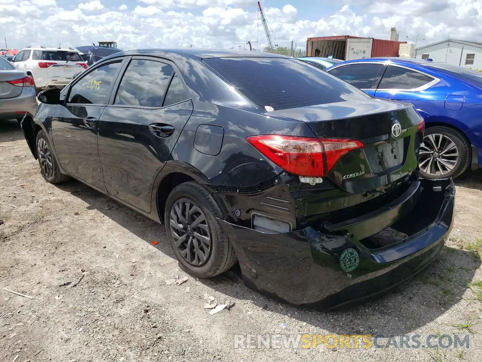 3 Photograph of a damaged car 2T1BURHE3KC209369 TOYOTA COROLLA 2019