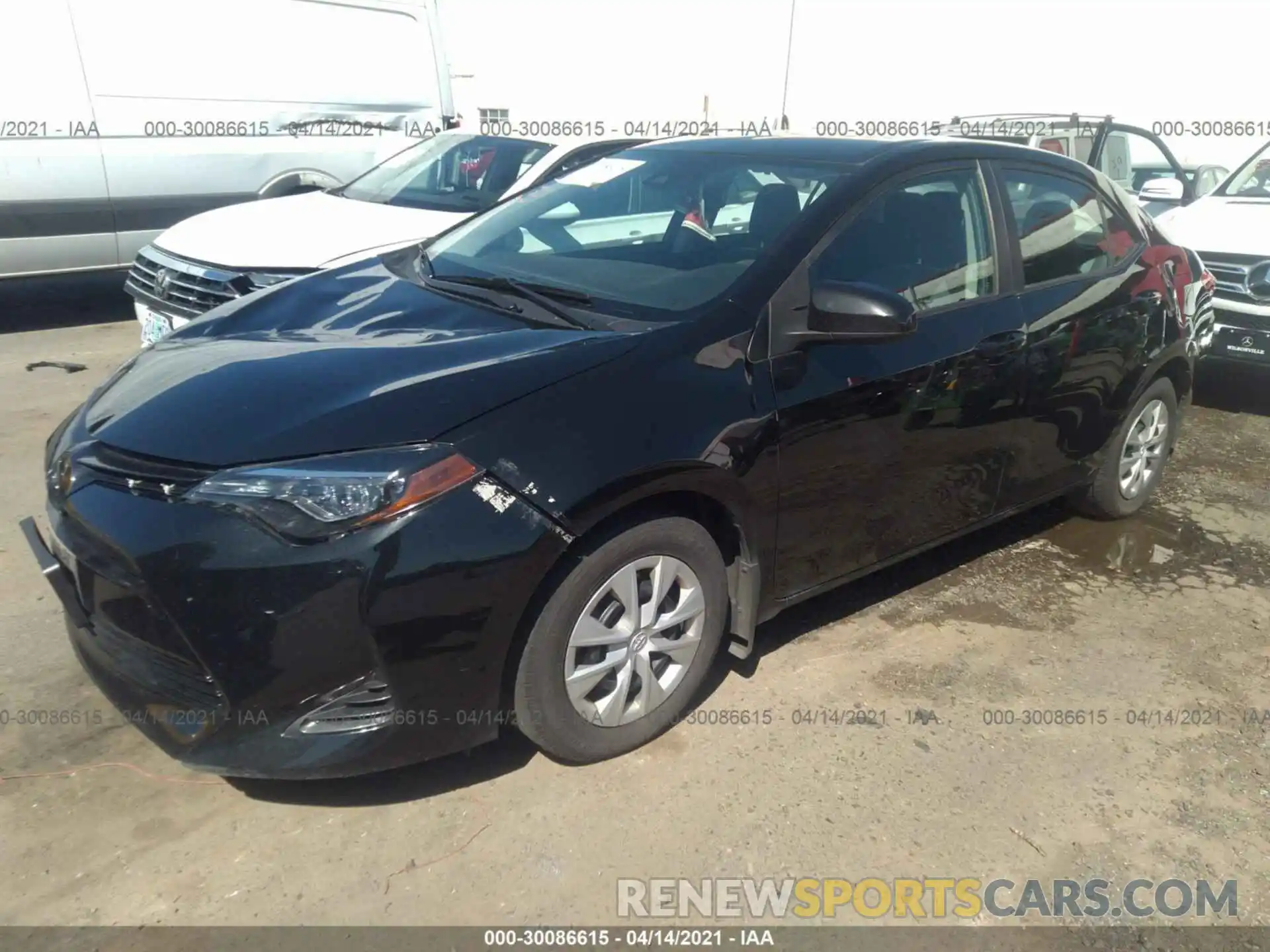 2 Photograph of a damaged car 2T1BURHE3KC209467 TOYOTA COROLLA 2019