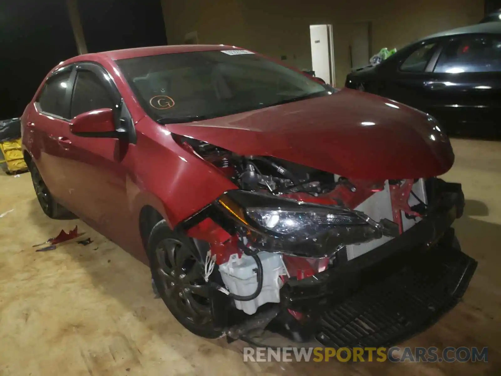 1 Photograph of a damaged car 2T1BURHE3KC210019 TOYOTA COROLLA 2019