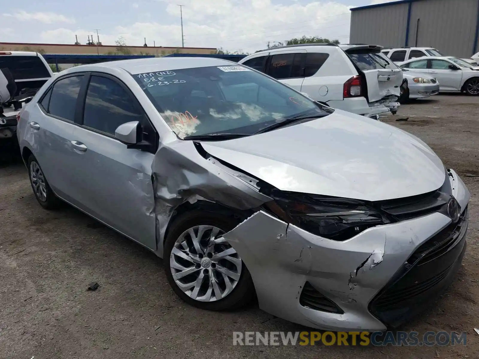 1 Photograph of a damaged car 2T1BURHE3KC210229 TOYOTA COROLLA 2019