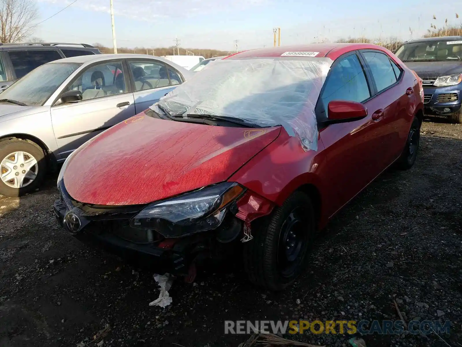 2 Photograph of a damaged car 2T1BURHE3KC210456 TOYOTA COROLLA 2019