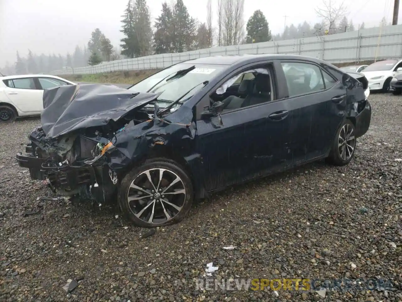 1 Photograph of a damaged car 2T1BURHE3KC213504 TOYOTA COROLLA 2019