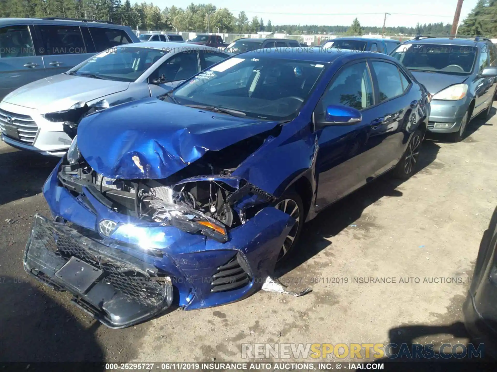 2 Photograph of a damaged car 2T1BURHE3KC213664 TOYOTA COROLLA 2019