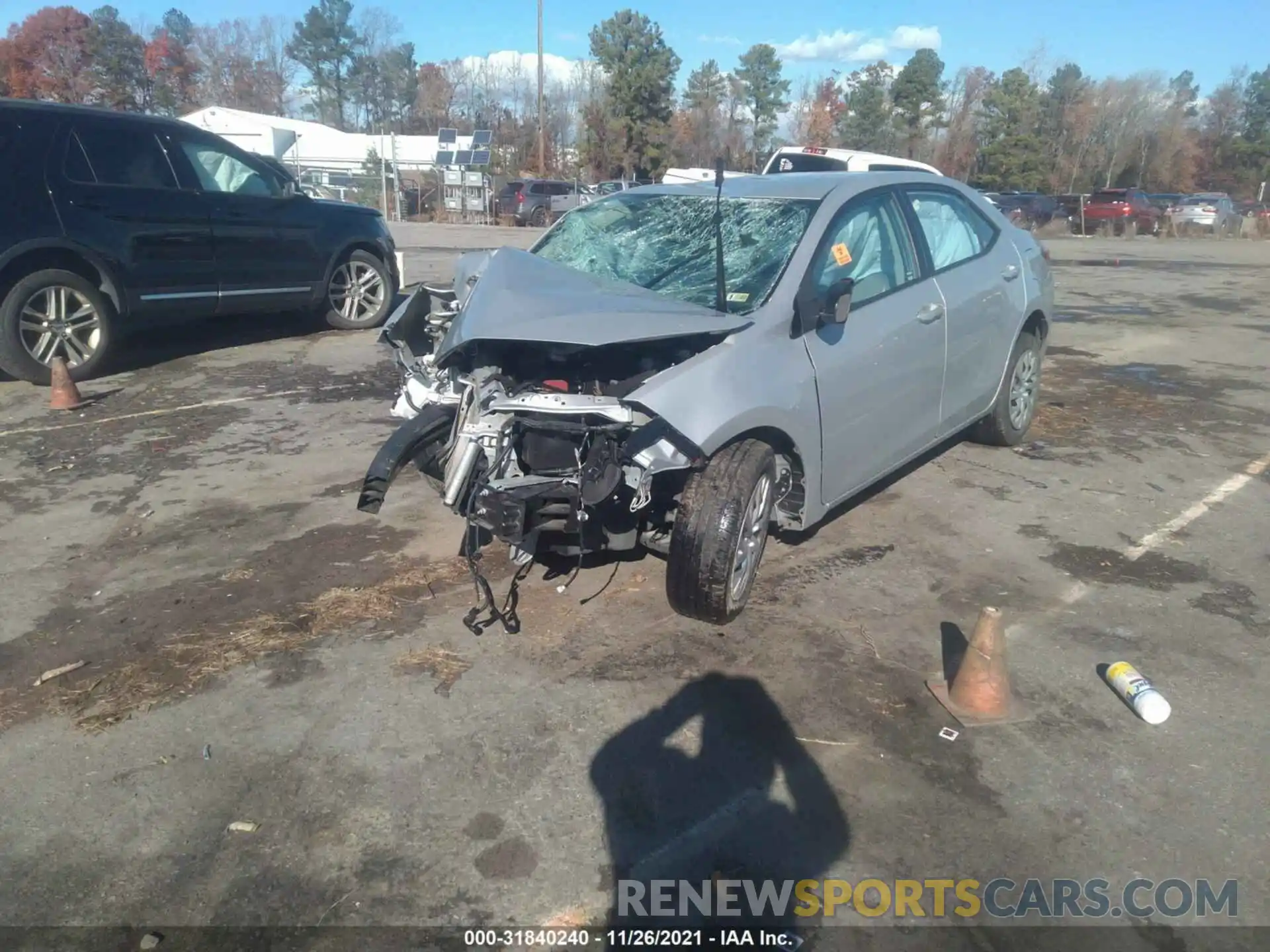 2 Photograph of a damaged car 2T1BURHE3KC214250 TOYOTA COROLLA 2019