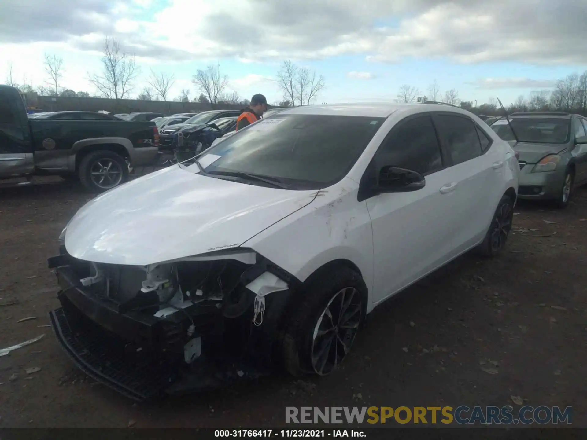 2 Photograph of a damaged car 2T1BURHE3KC214877 TOYOTA COROLLA 2019