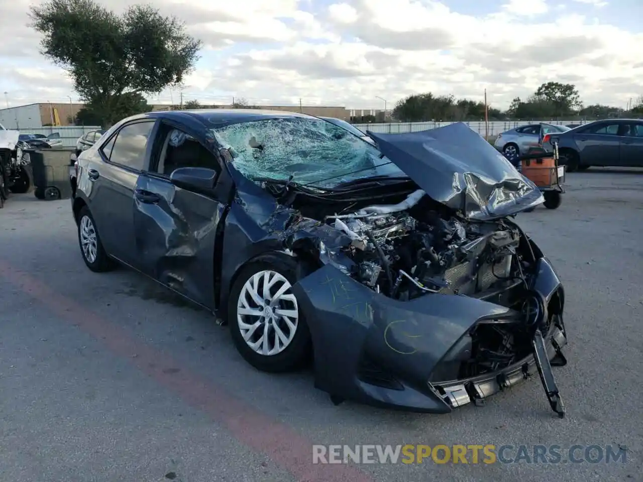 1 Photograph of a damaged car 2T1BURHE3KC214880 TOYOTA COROLLA 2019