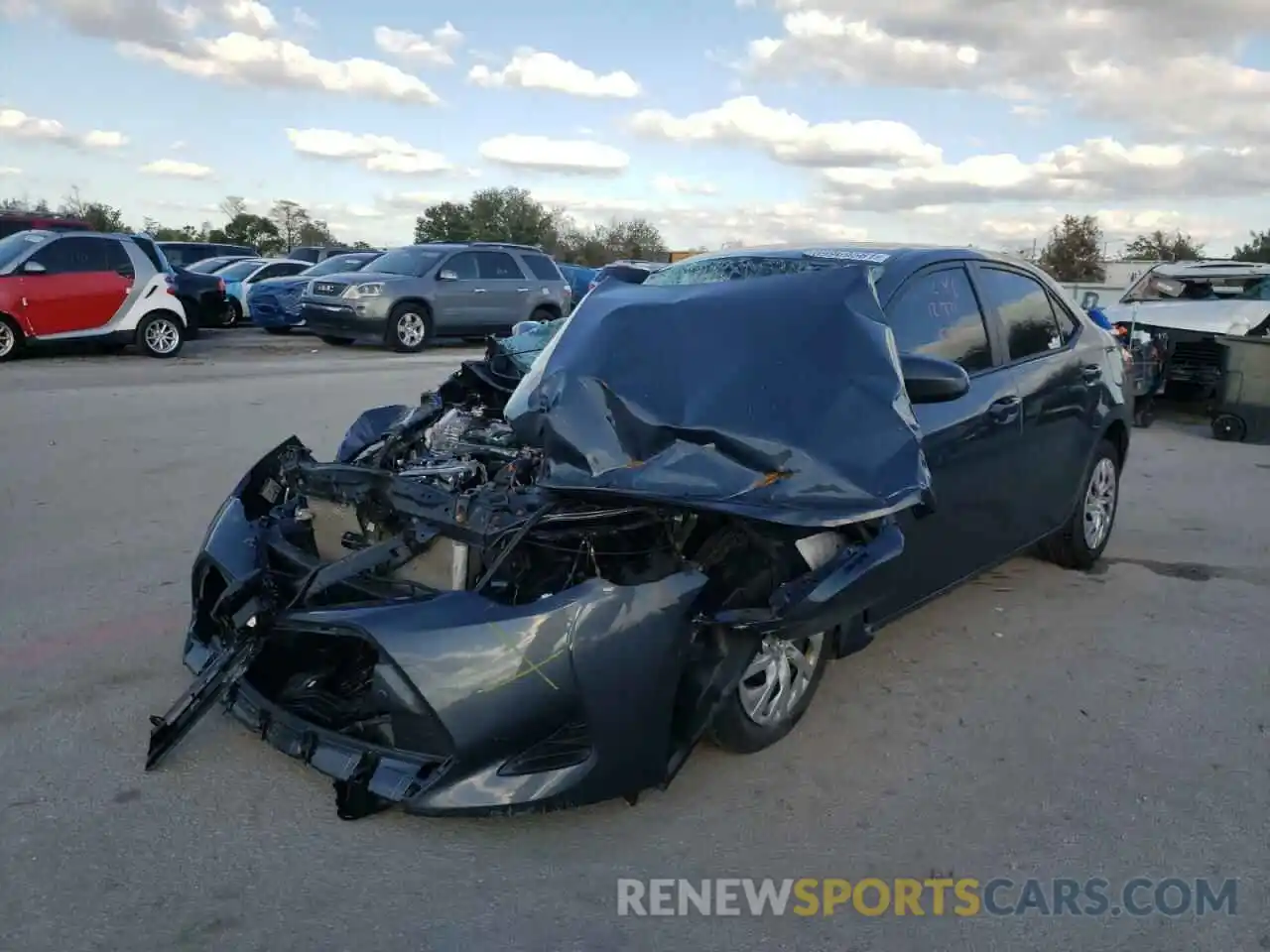 2 Photograph of a damaged car 2T1BURHE3KC214880 TOYOTA COROLLA 2019