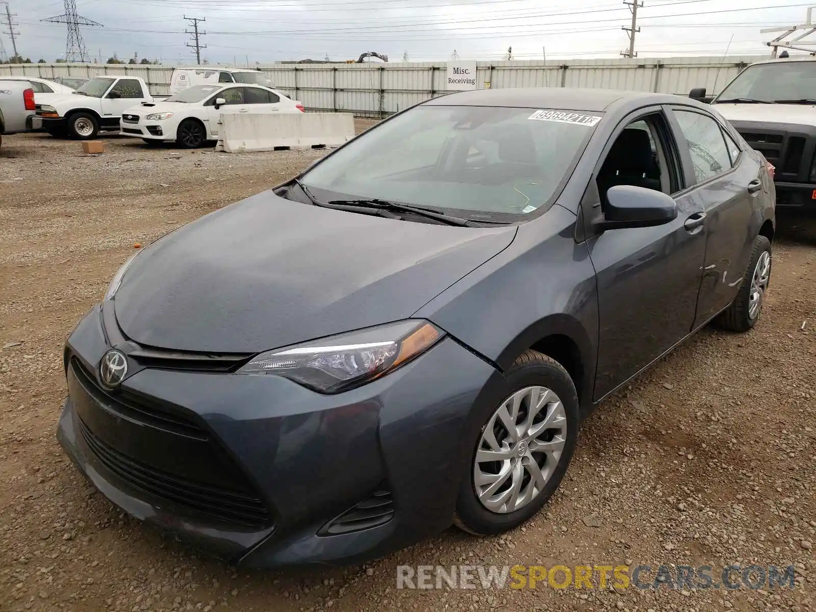 2 Photograph of a damaged car 2T1BURHE3KC215284 TOYOTA COROLLA 2019