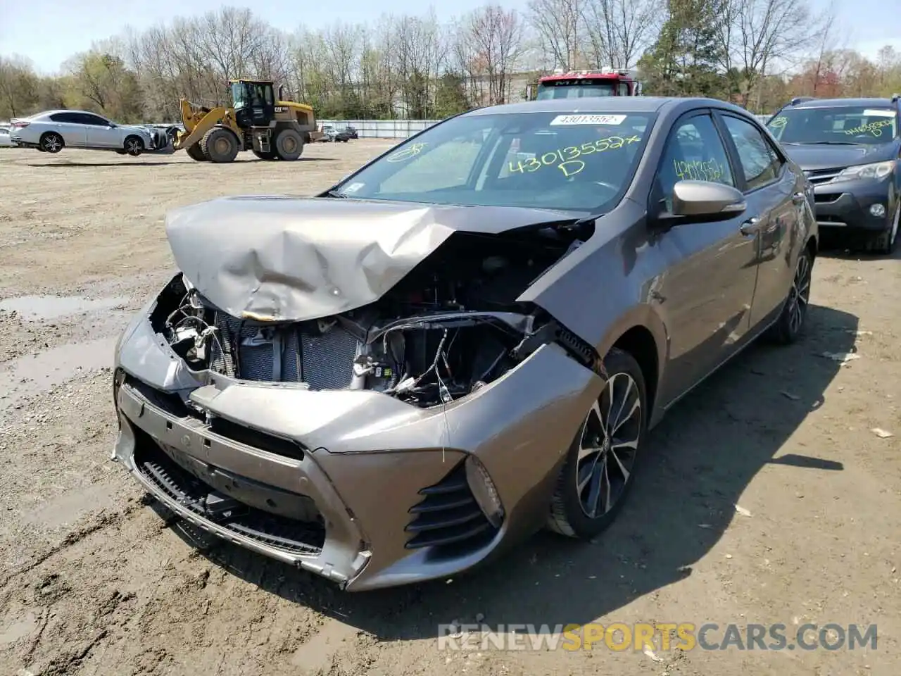 2 Photograph of a damaged car 2T1BURHE3KC215348 TOYOTA COROLLA 2019