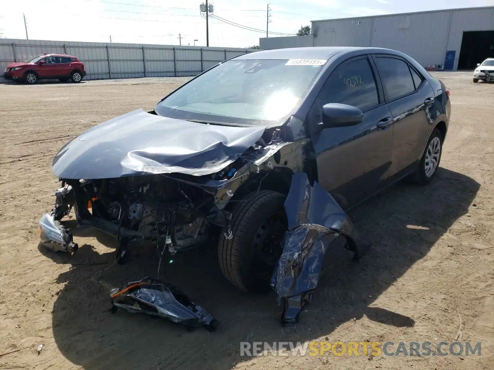 2 Photograph of a damaged car 2T1BURHE3KC215642 TOYOTA COROLLA 2019