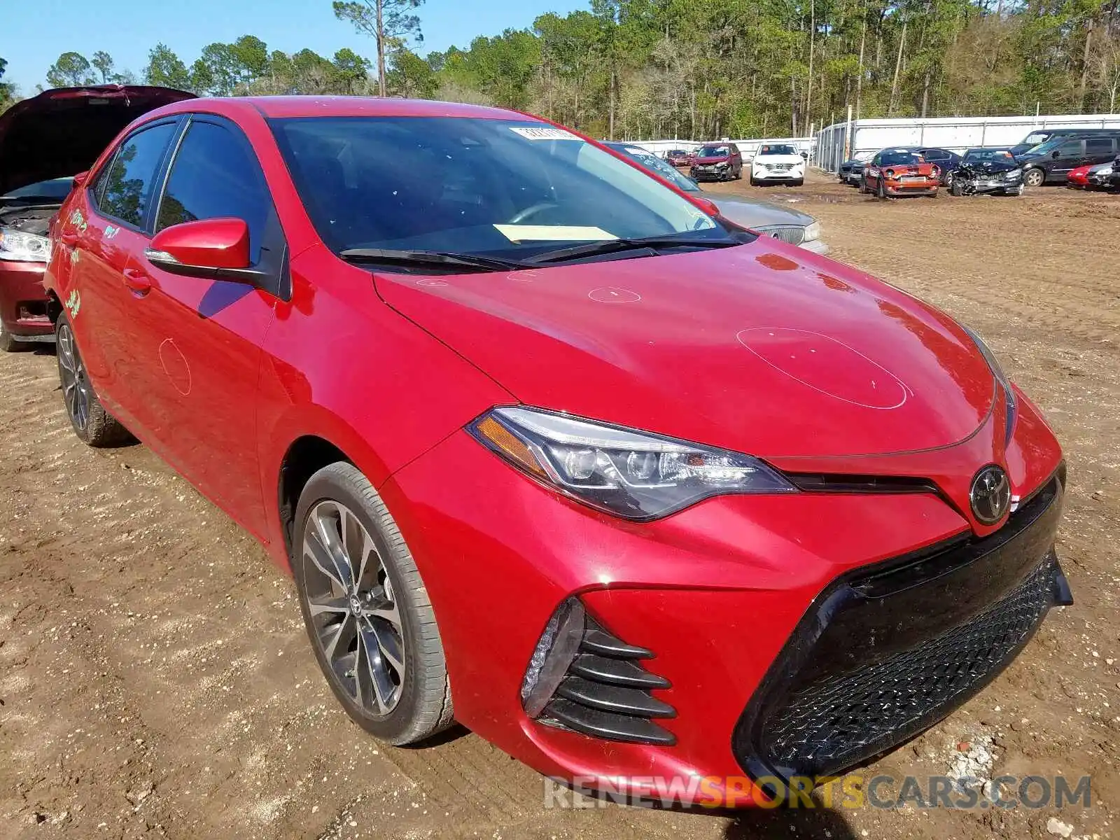 1 Photograph of a damaged car 2T1BURHE3KC216306 TOYOTA COROLLA 2019