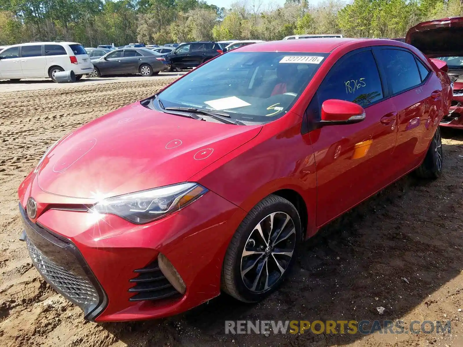 2 Photograph of a damaged car 2T1BURHE3KC216306 TOYOTA COROLLA 2019