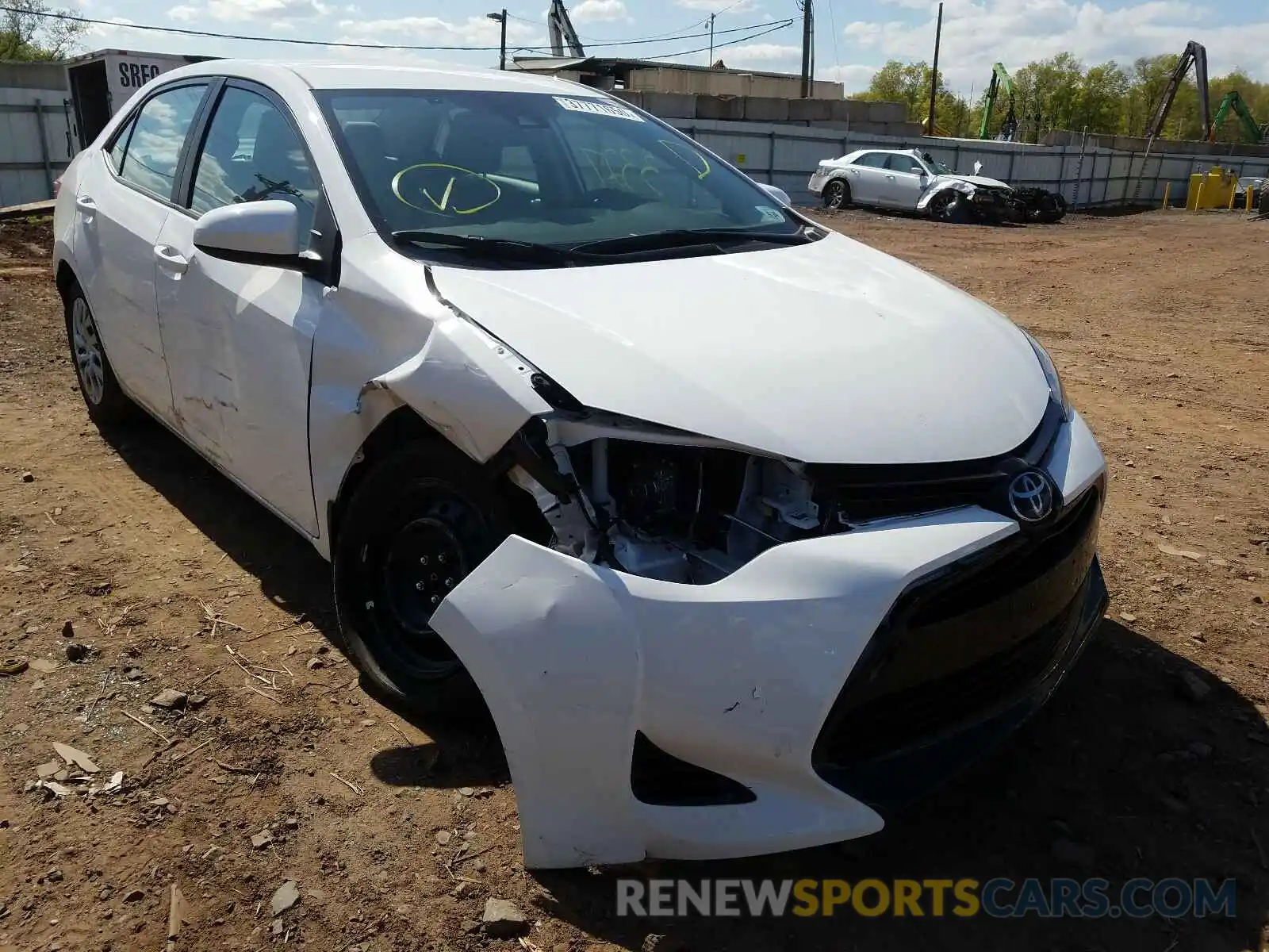 1 Photograph of a damaged car 2T1BURHE3KC216869 TOYOTA COROLLA 2019