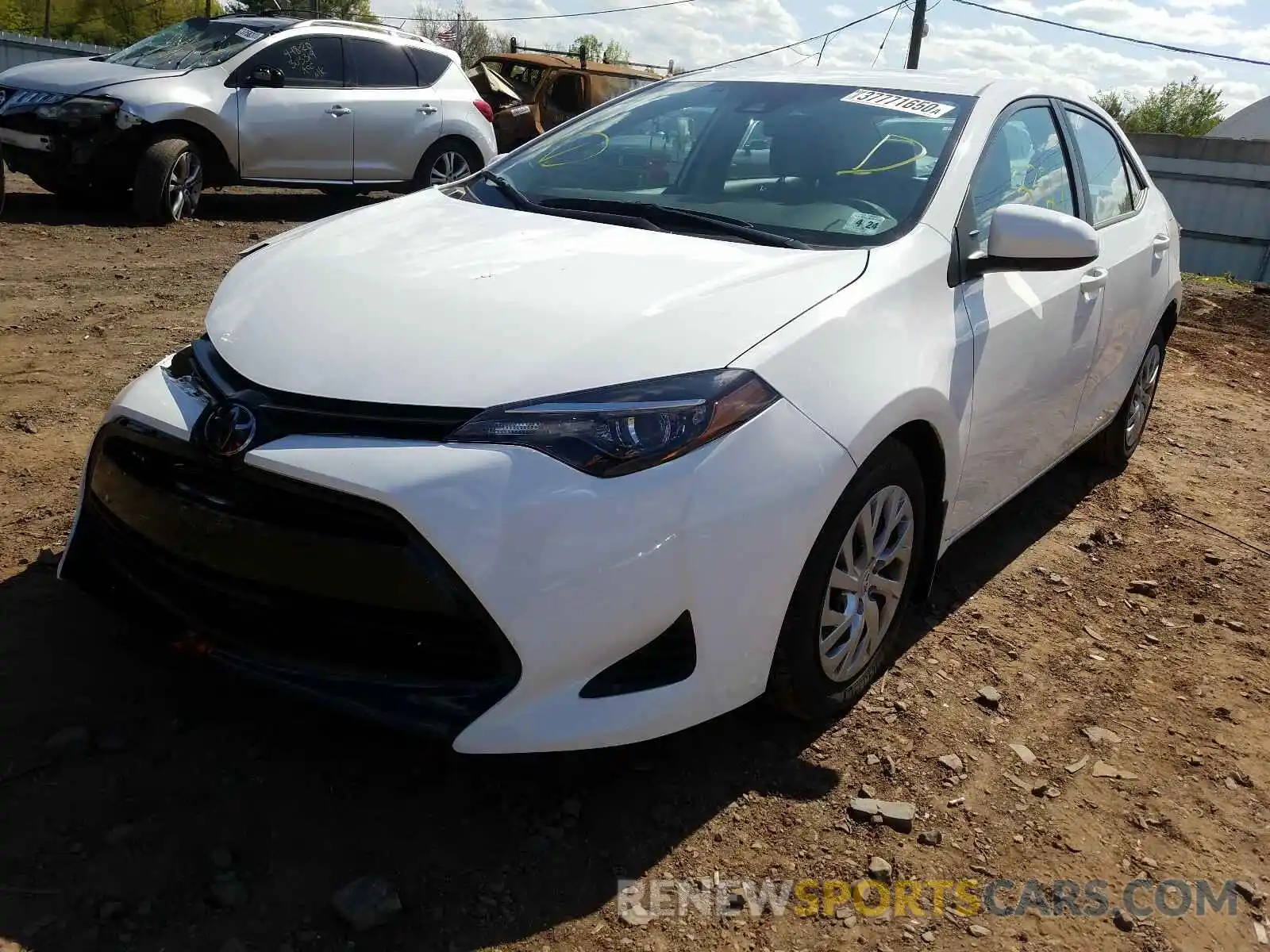 2 Фотография поврежденного автомобиля 2T1BURHE3KC216869 TOYOTA COROLLA 2019