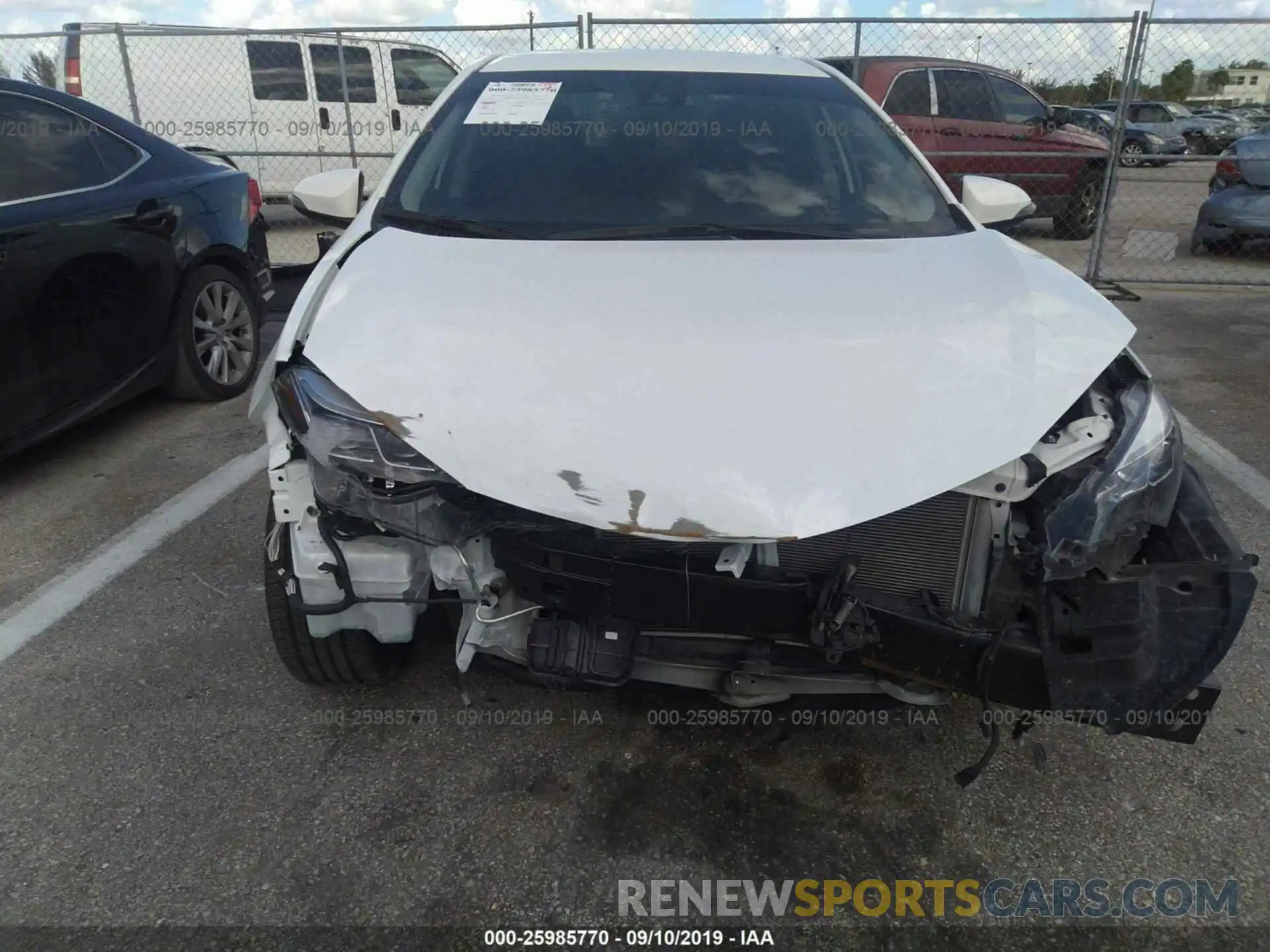 6 Photograph of a damaged car 2T1BURHE3KC217018 TOYOTA COROLLA 2019