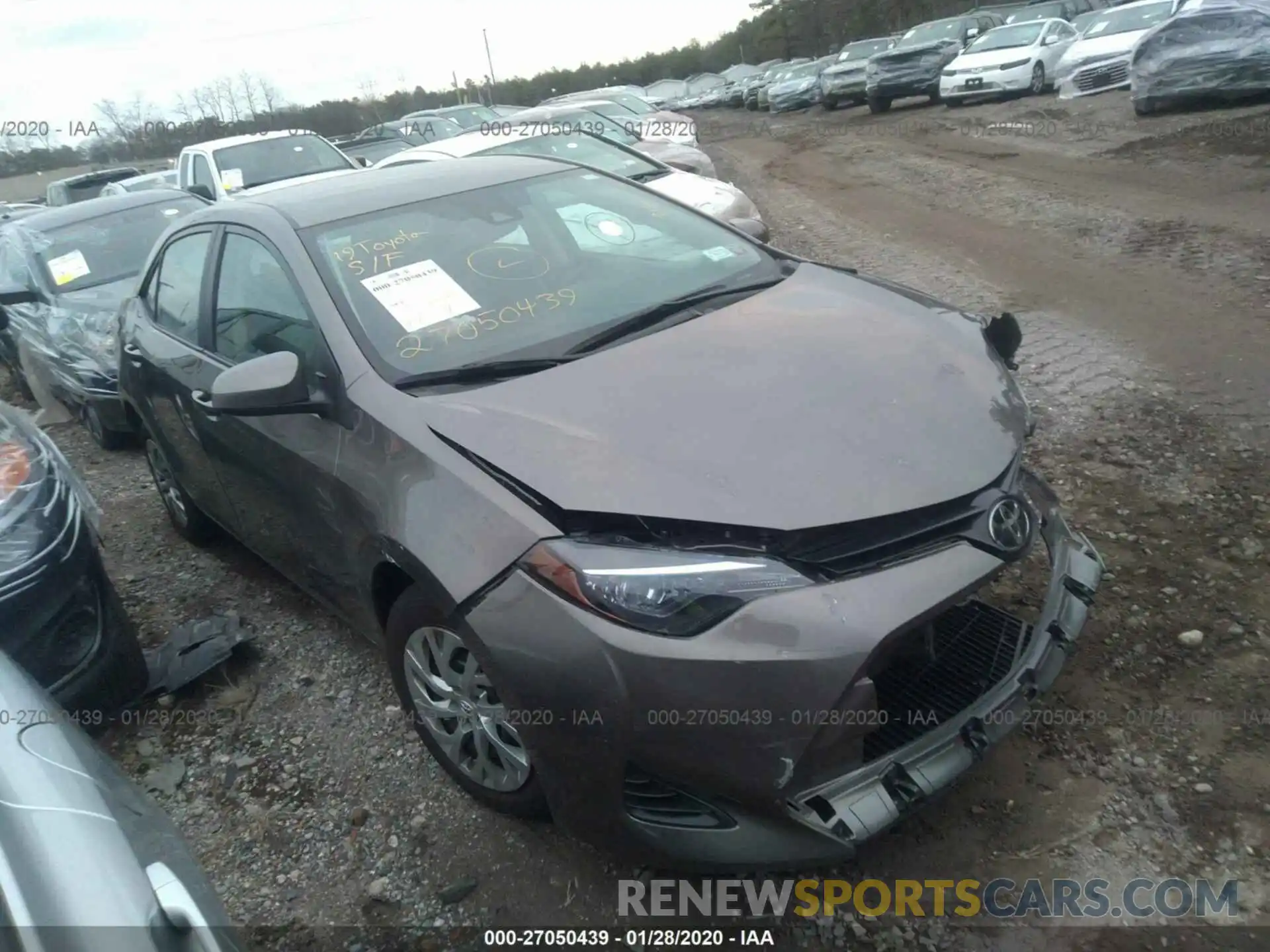 1 Photograph of a damaged car 2T1BURHE3KC217617 TOYOTA COROLLA 2019
