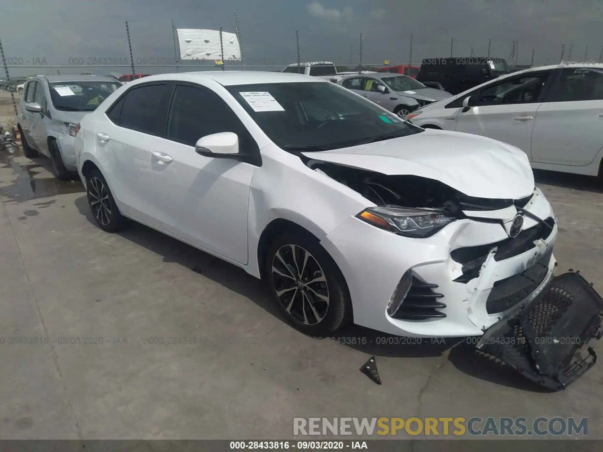 1 Photograph of a damaged car 2T1BURHE3KC217911 TOYOTA COROLLA 2019