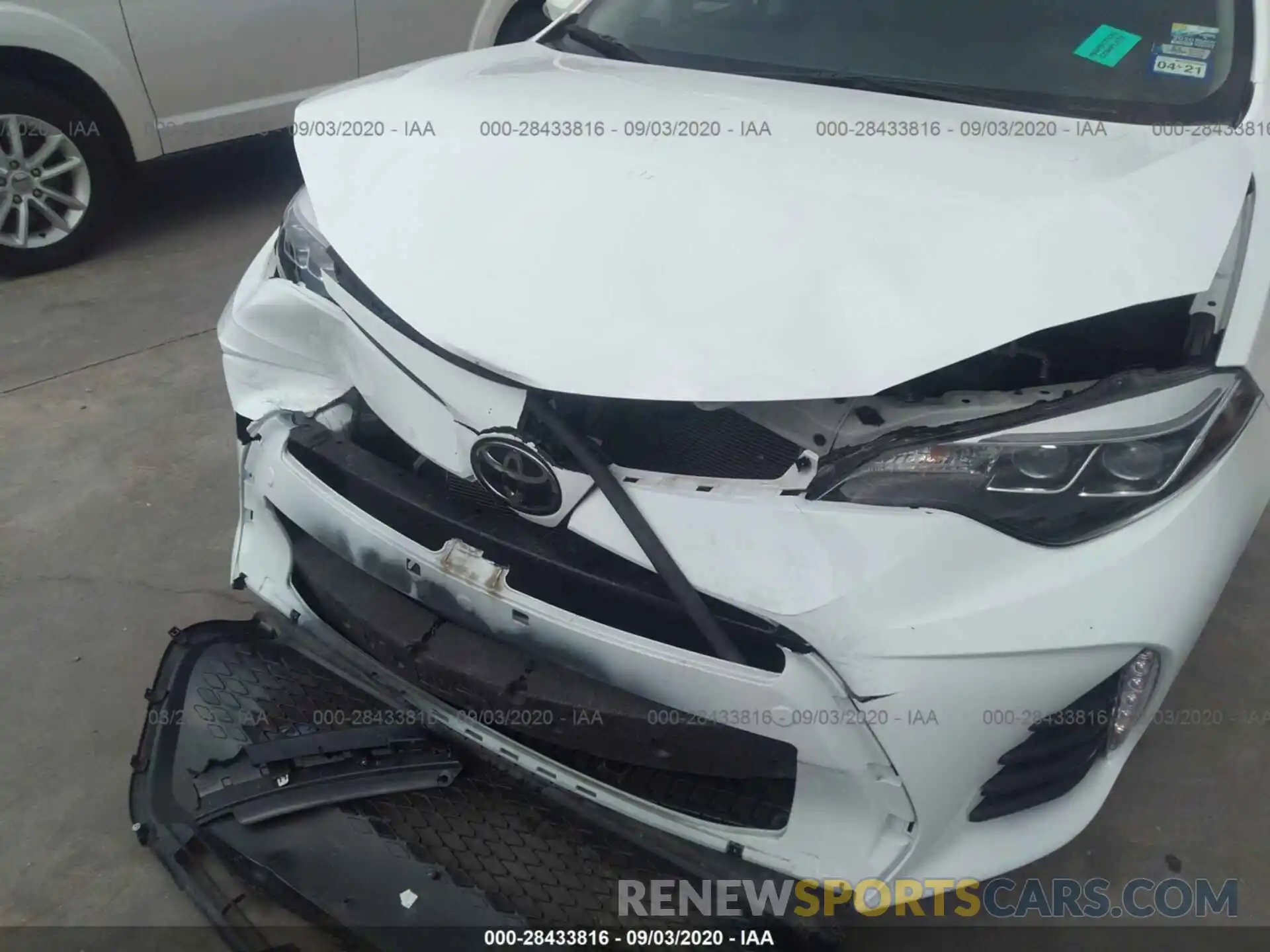 6 Photograph of a damaged car 2T1BURHE3KC217911 TOYOTA COROLLA 2019