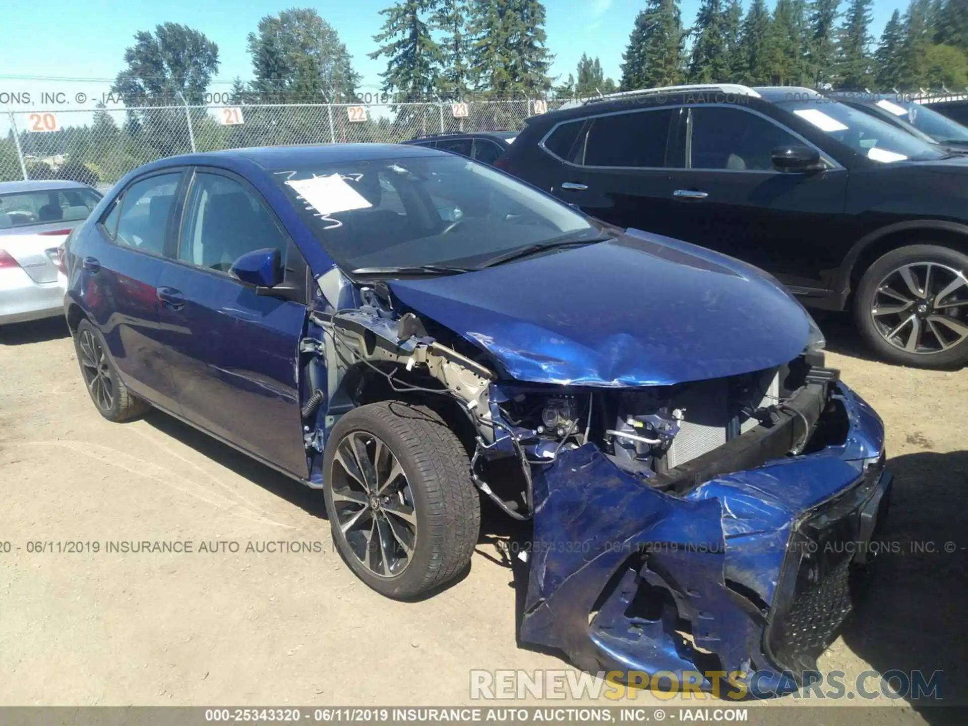 1 Photograph of a damaged car 2T1BURHE3KC218038 TOYOTA COROLLA 2019