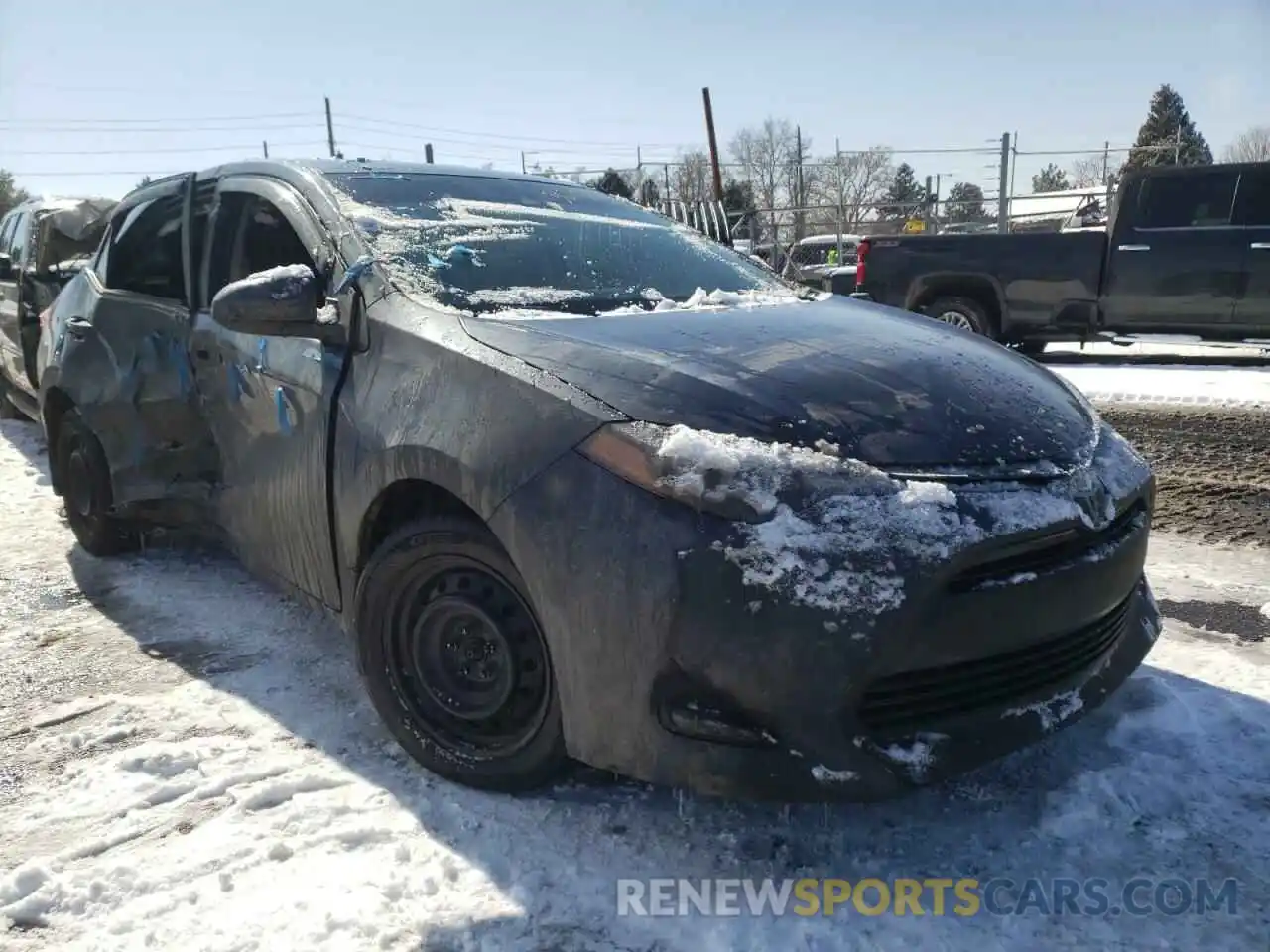 1 Photograph of a damaged car 2T1BURHE3KC218170 TOYOTA COROLLA 2019