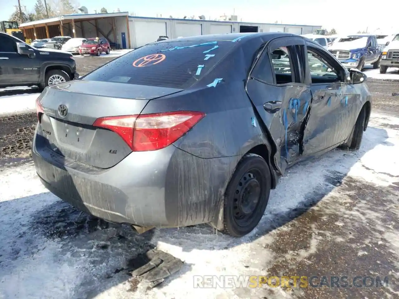 4 Фотография поврежденного автомобиля 2T1BURHE3KC218170 TOYOTA COROLLA 2019