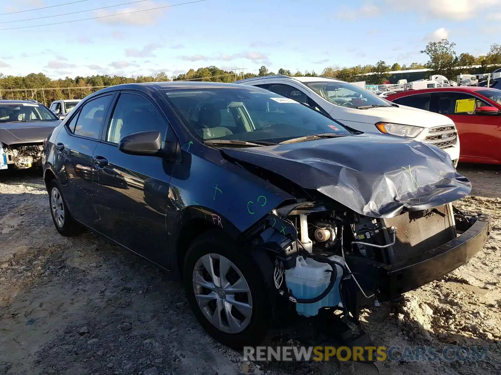 1 Photograph of a damaged car 2T1BURHE3KC218475 TOYOTA COROLLA 2019