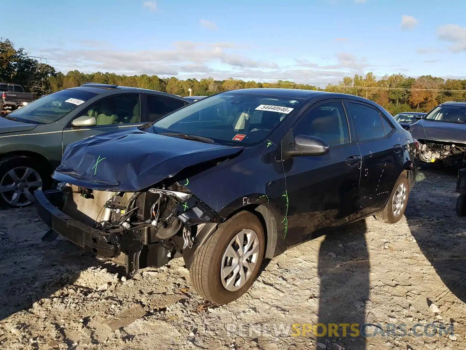 2 Photograph of a damaged car 2T1BURHE3KC218475 TOYOTA COROLLA 2019