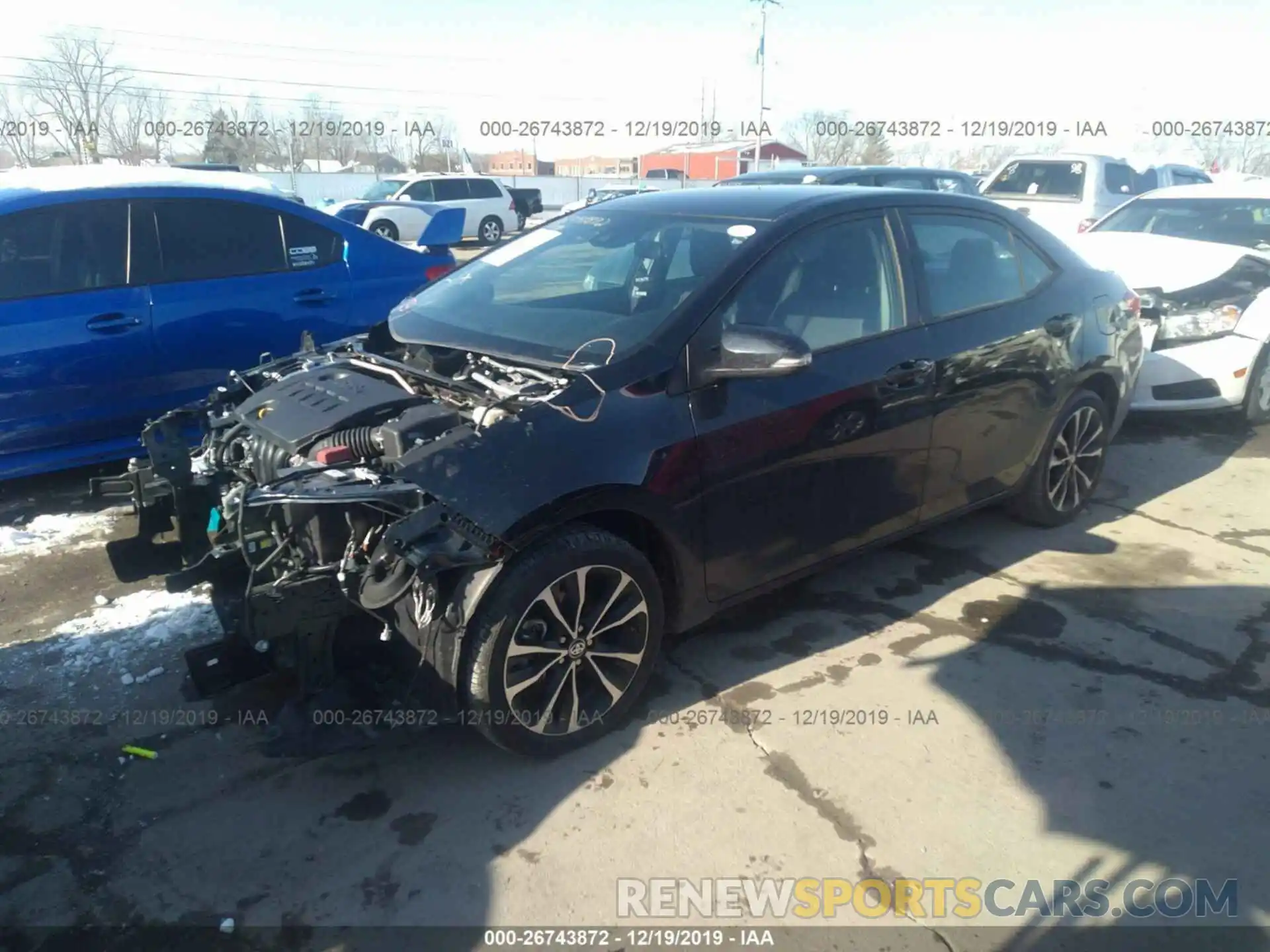 2 Photograph of a damaged car 2T1BURHE3KC219559 TOYOTA COROLLA 2019