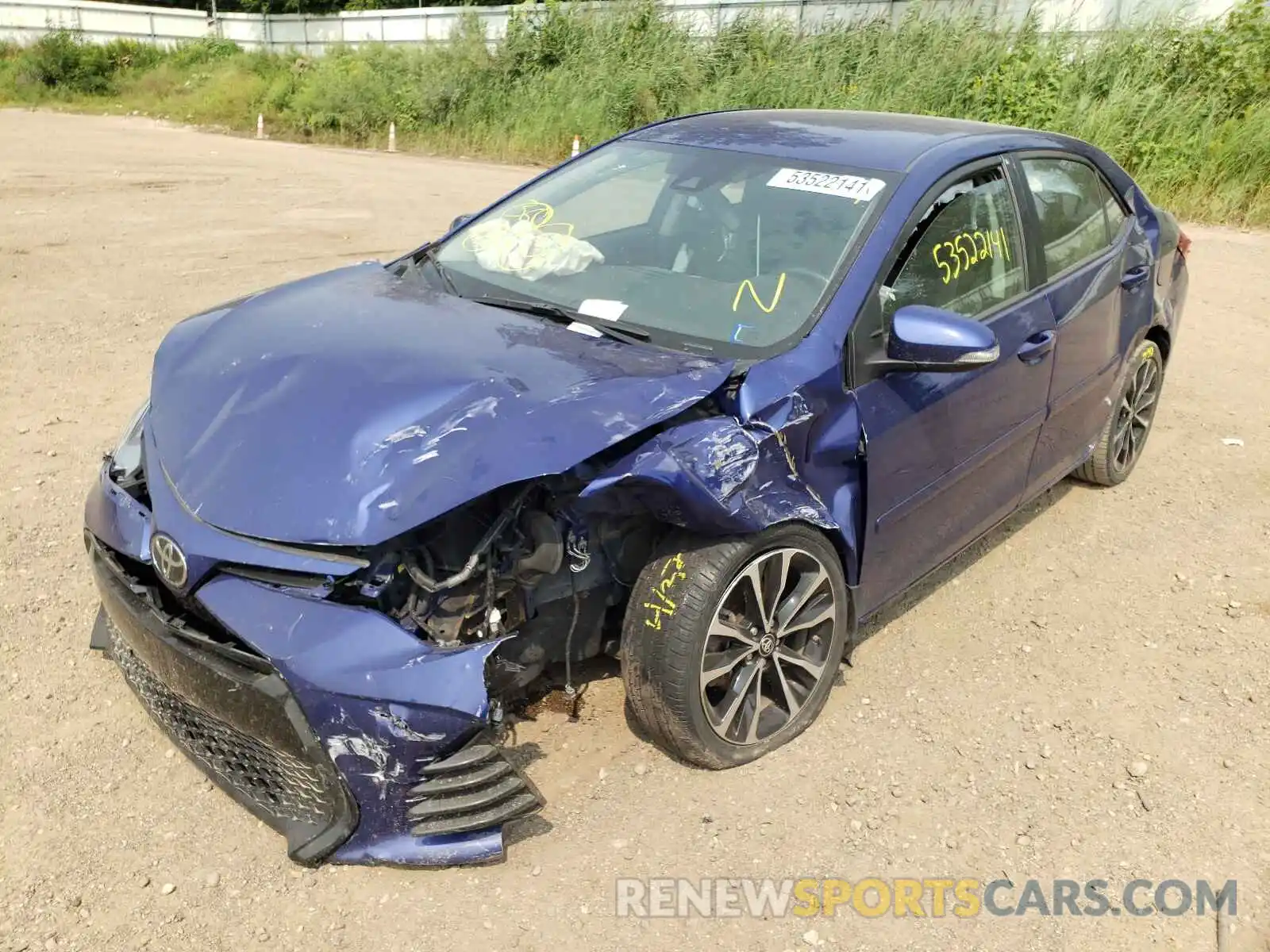 2 Photograph of a damaged car 2T1BURHE3KC220906 TOYOTA COROLLA 2019