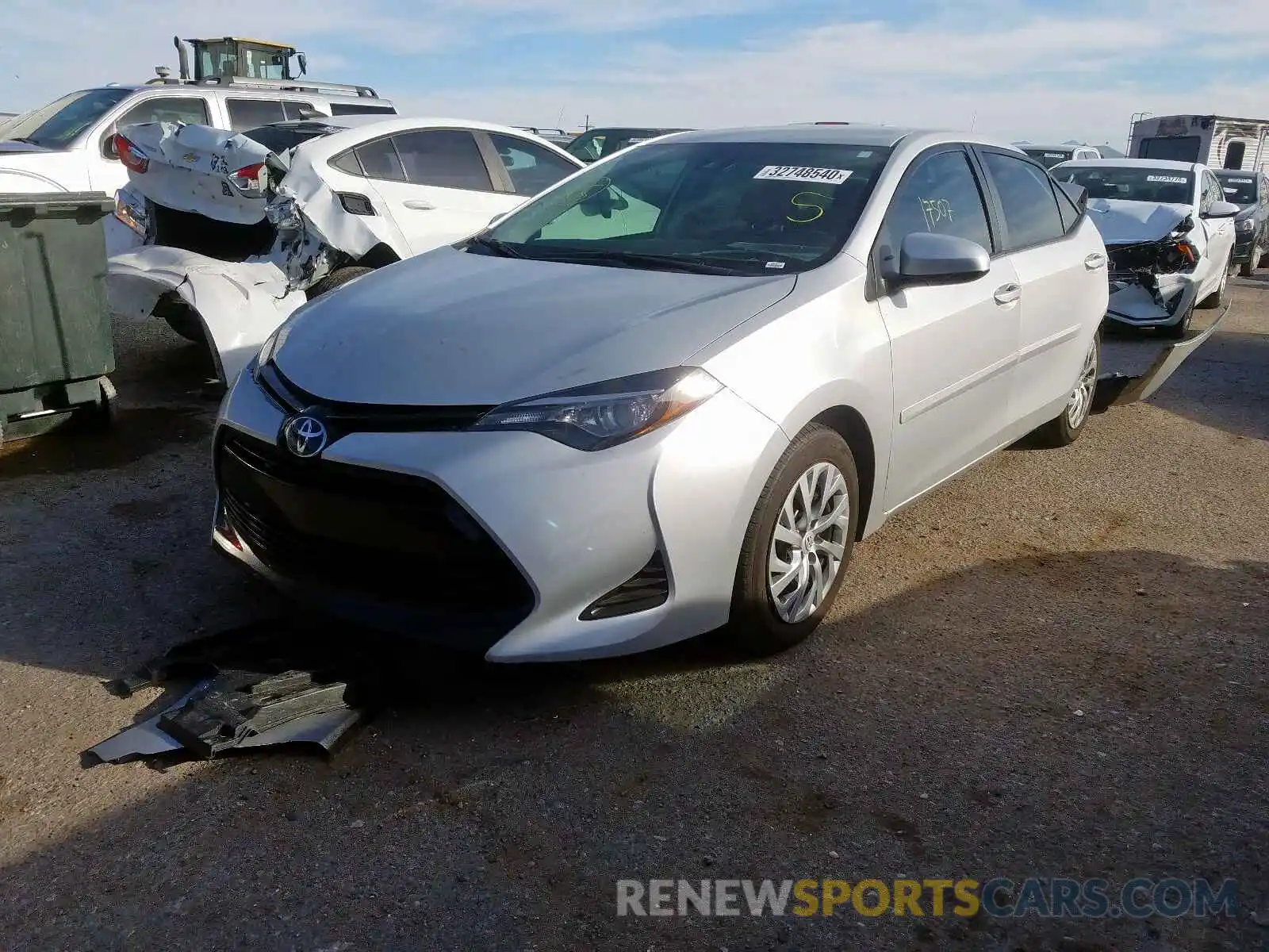 2 Photograph of a damaged car 2T1BURHE3KC220923 TOYOTA COROLLA 2019