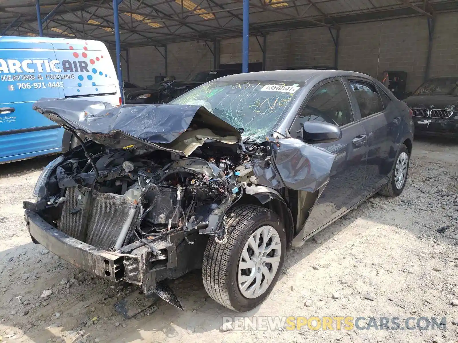 2 Photograph of a damaged car 2T1BURHE3KC221313 TOYOTA COROLLA 2019