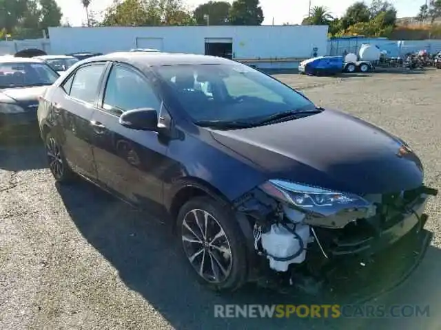 1 Photograph of a damaged car 2T1BURHE3KC221652 TOYOTA COROLLA 2019