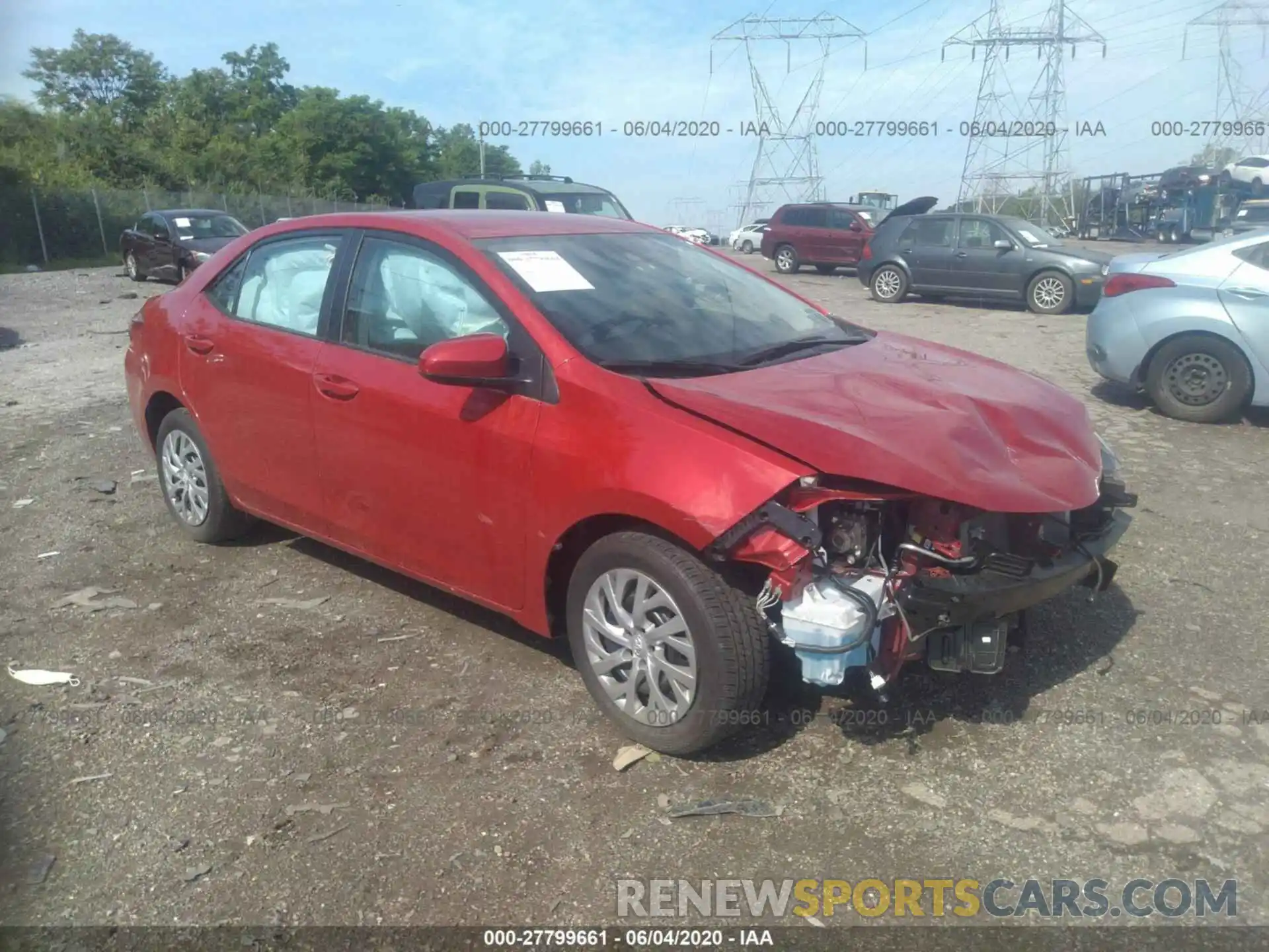 1 Photograph of a damaged car 2T1BURHE3KC221912 TOYOTA COROLLA 2019