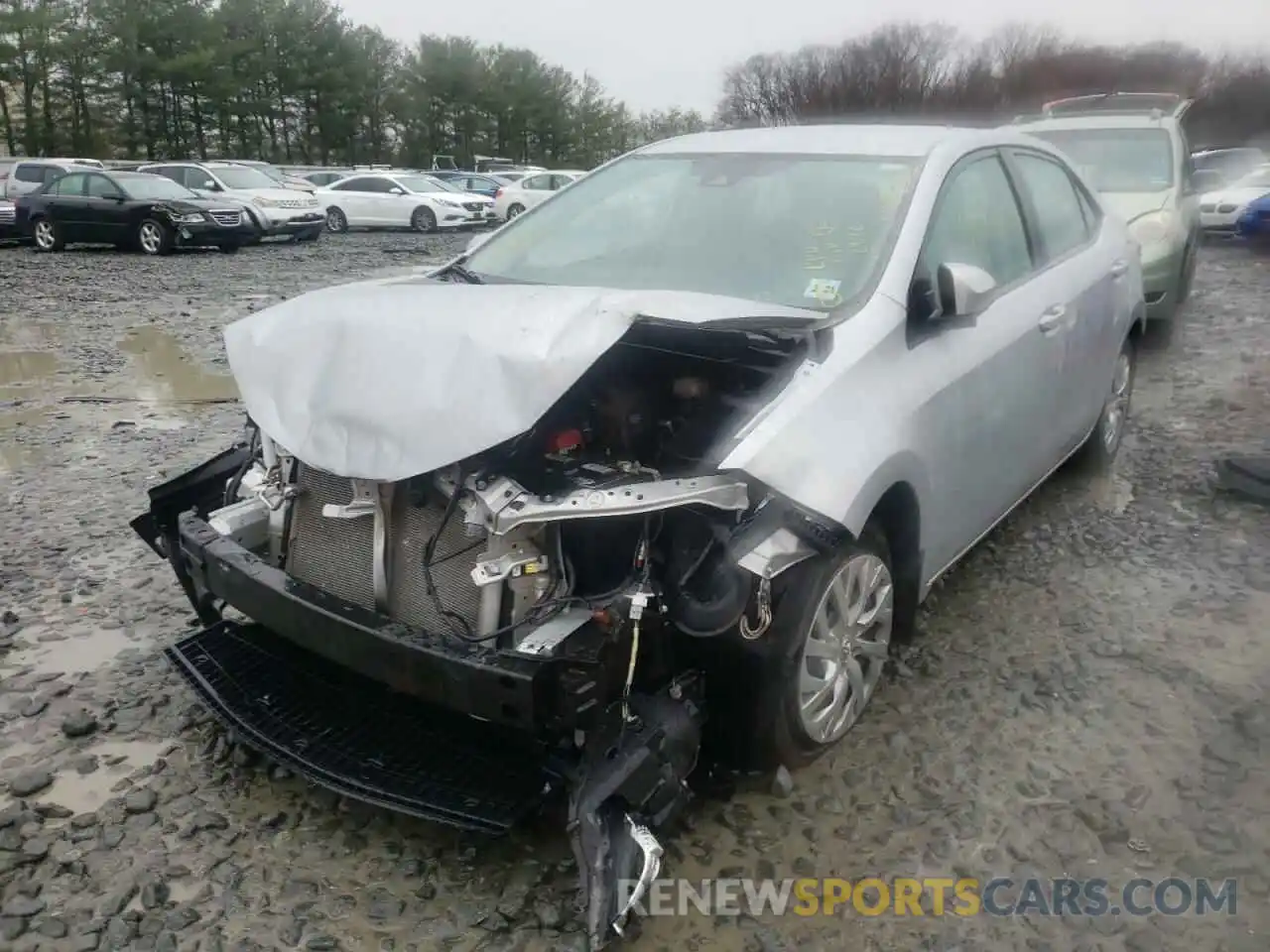 2 Photograph of a damaged car 2T1BURHE3KC221960 TOYOTA COROLLA 2019