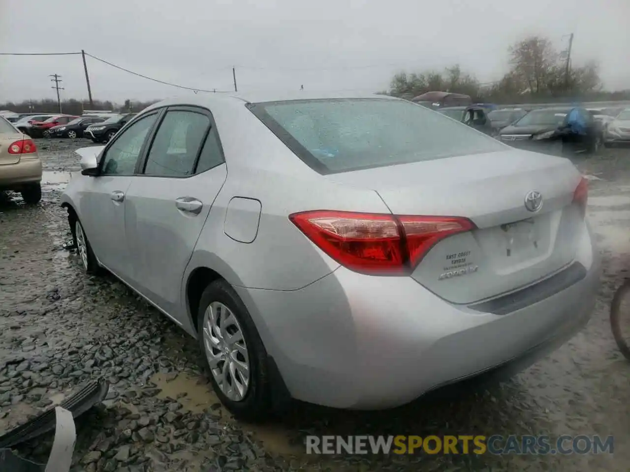 3 Photograph of a damaged car 2T1BURHE3KC221960 TOYOTA COROLLA 2019