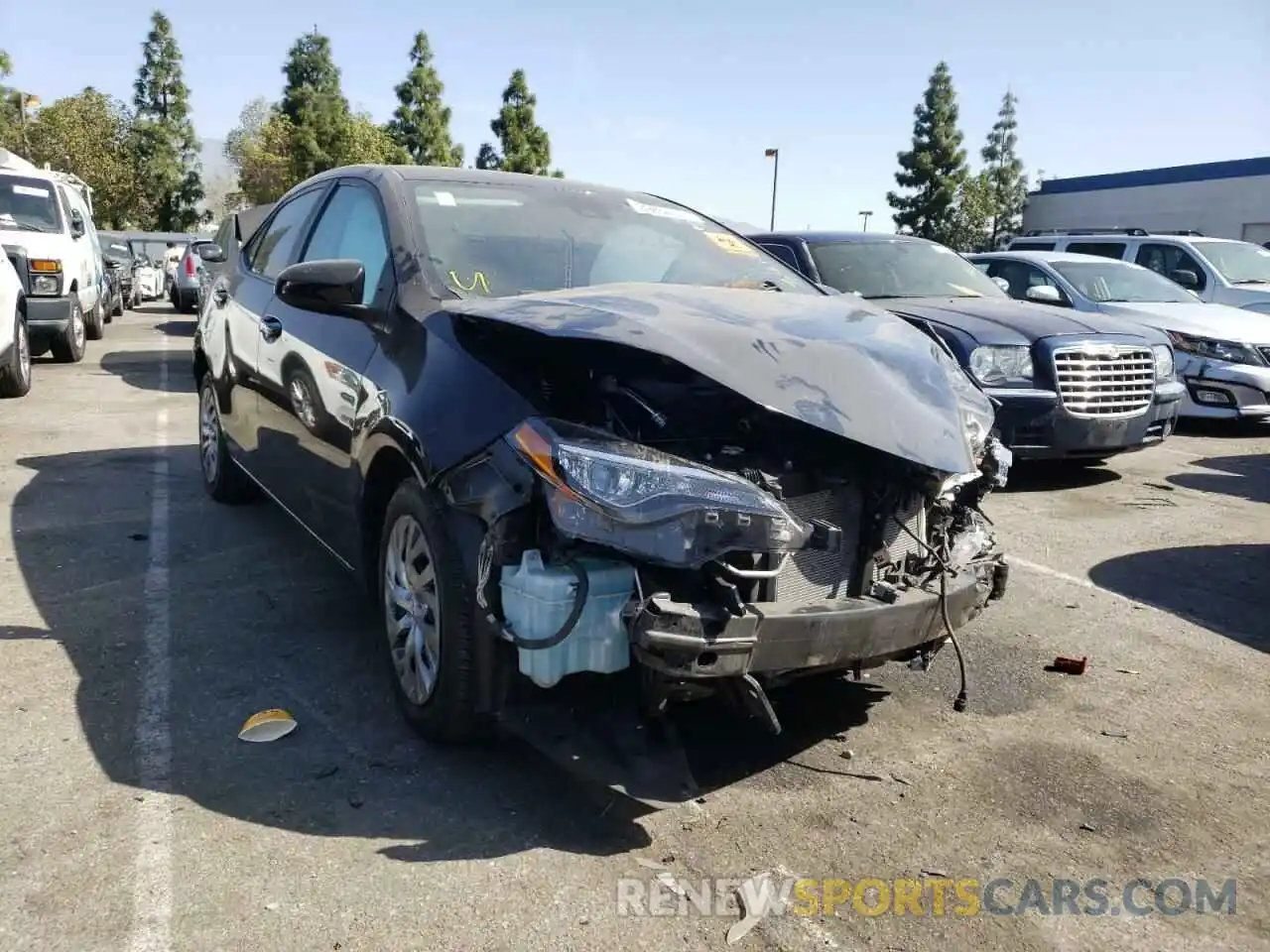 1 Photograph of a damaged car 2T1BURHE3KC222364 TOYOTA COROLLA 2019