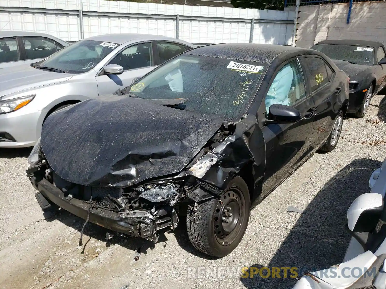2 Фотография поврежденного автомобиля 2T1BURHE3KC222364 TOYOTA COROLLA 2019