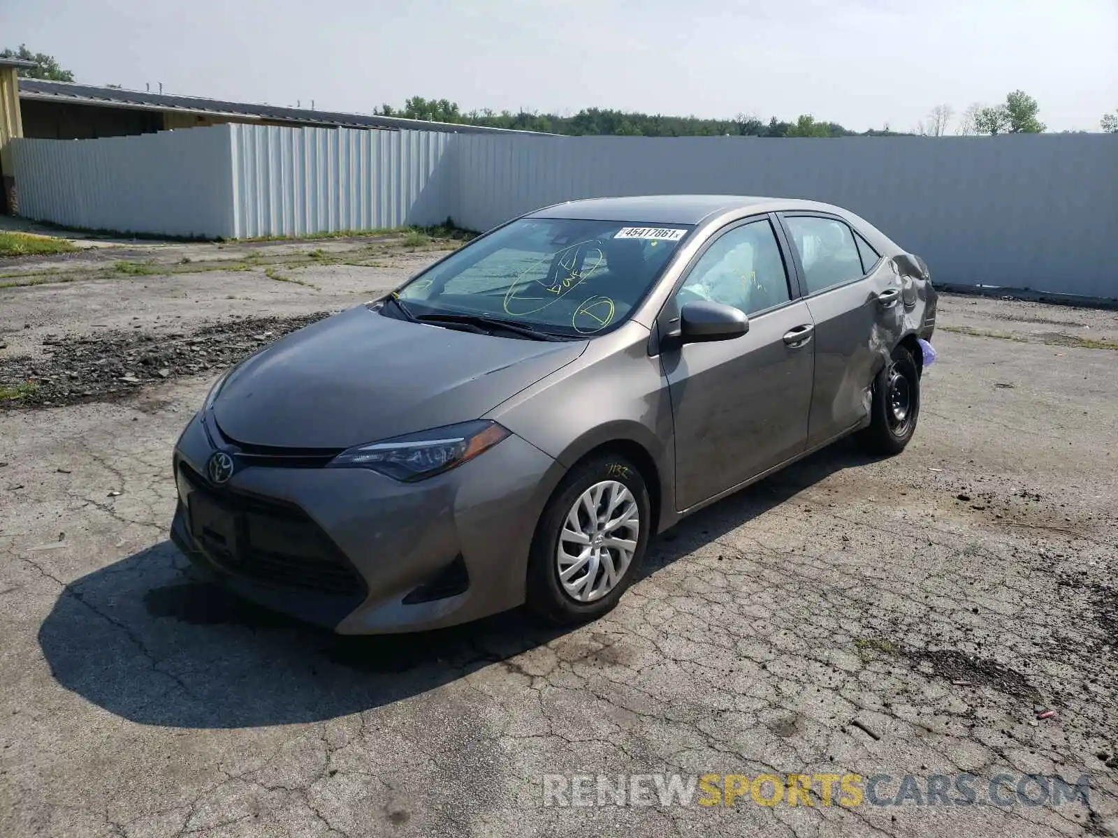 2 Photograph of a damaged car 2T1BURHE3KC222722 TOYOTA COROLLA 2019