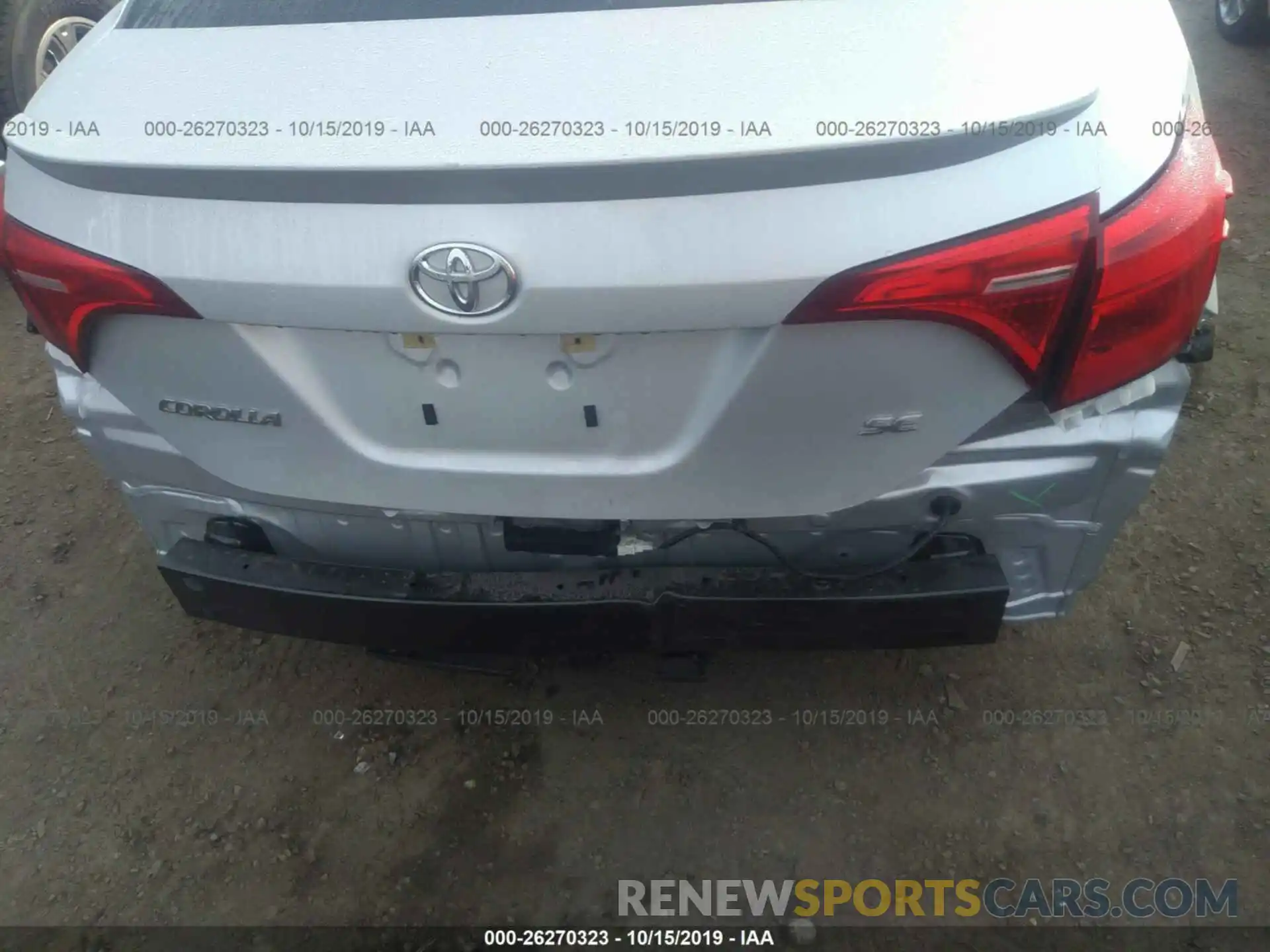 6 Photograph of a damaged car 2T1BURHE3KC222929 TOYOTA COROLLA 2019