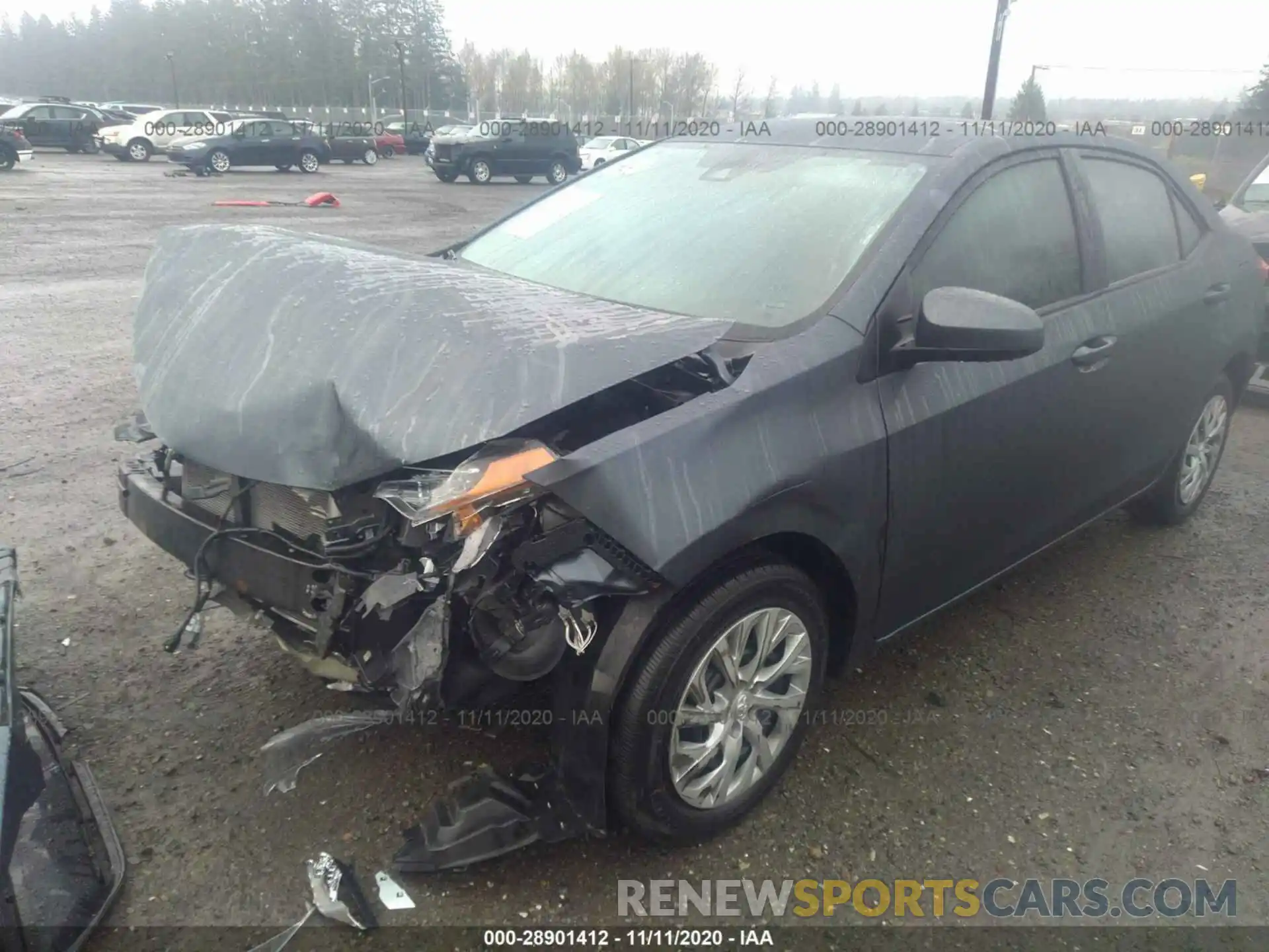 2 Photograph of a damaged car 2T1BURHE3KC223580 TOYOTA COROLLA 2019