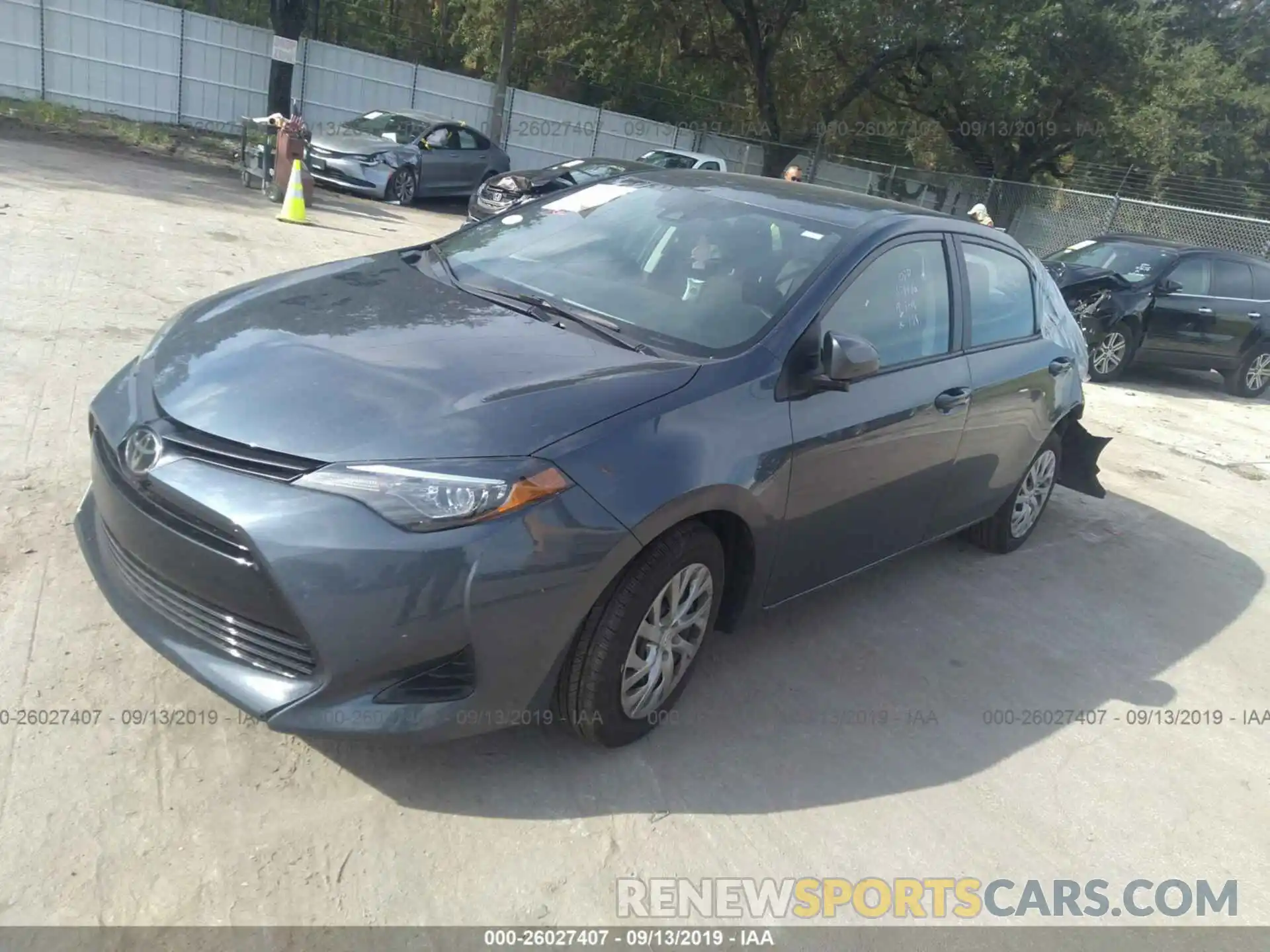 2 Photograph of a damaged car 2T1BURHE3KC223627 TOYOTA COROLLA 2019