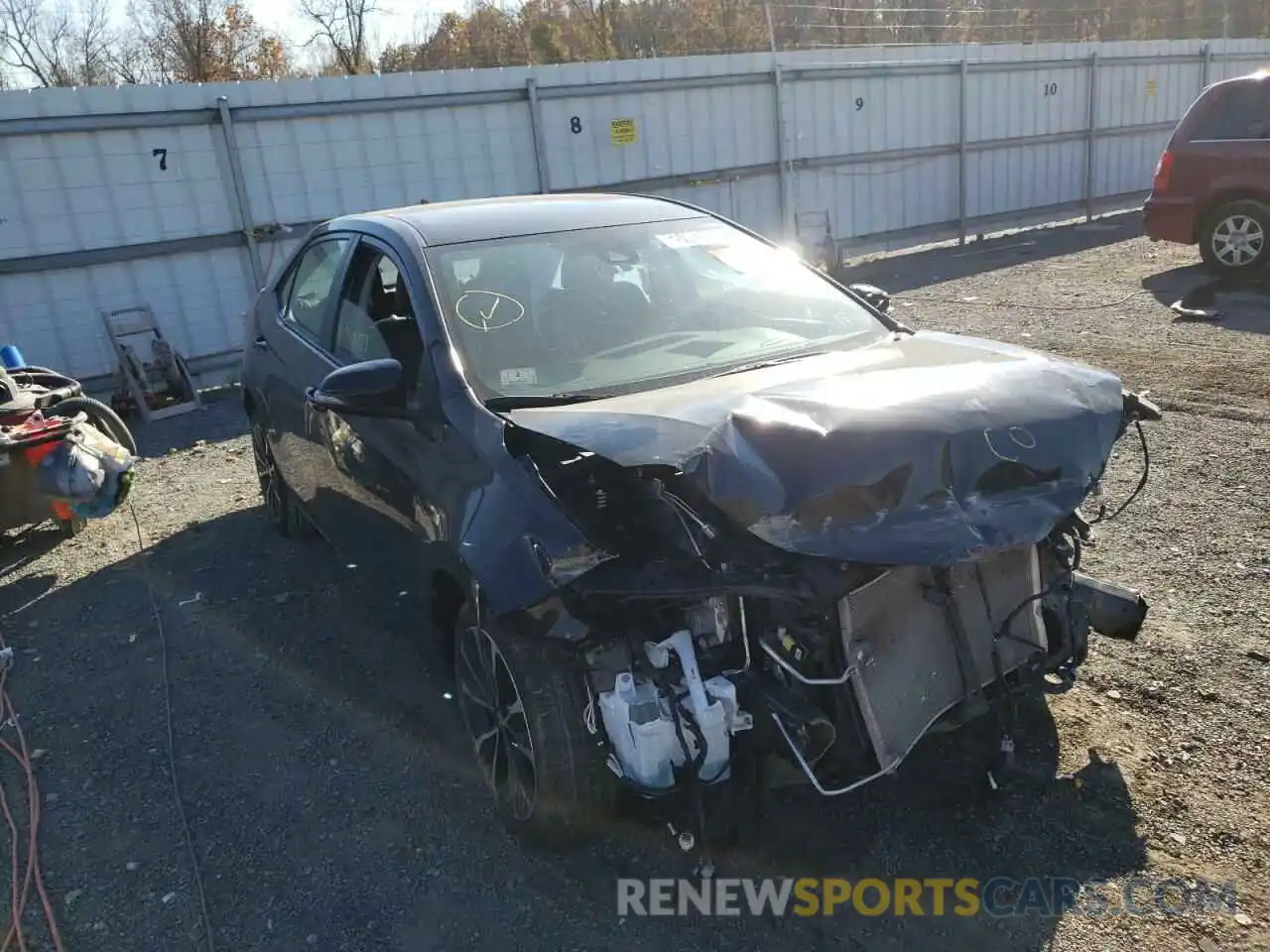 1 Photograph of a damaged car 2T1BURHE3KC224504 TOYOTA COROLLA 2019