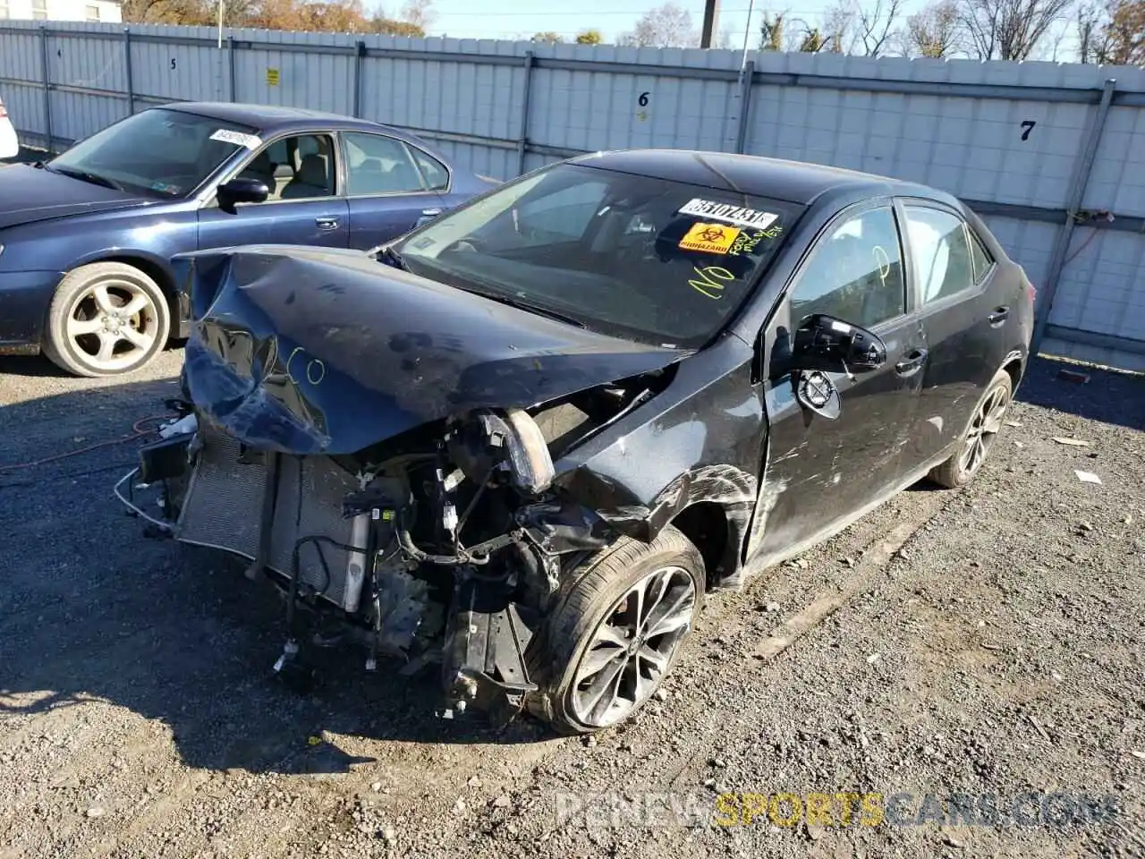 2 Photograph of a damaged car 2T1BURHE3KC224504 TOYOTA COROLLA 2019