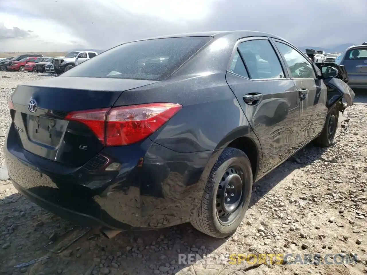 4 Photograph of a damaged car 2T1BURHE3KC224521 TOYOTA COROLLA 2019