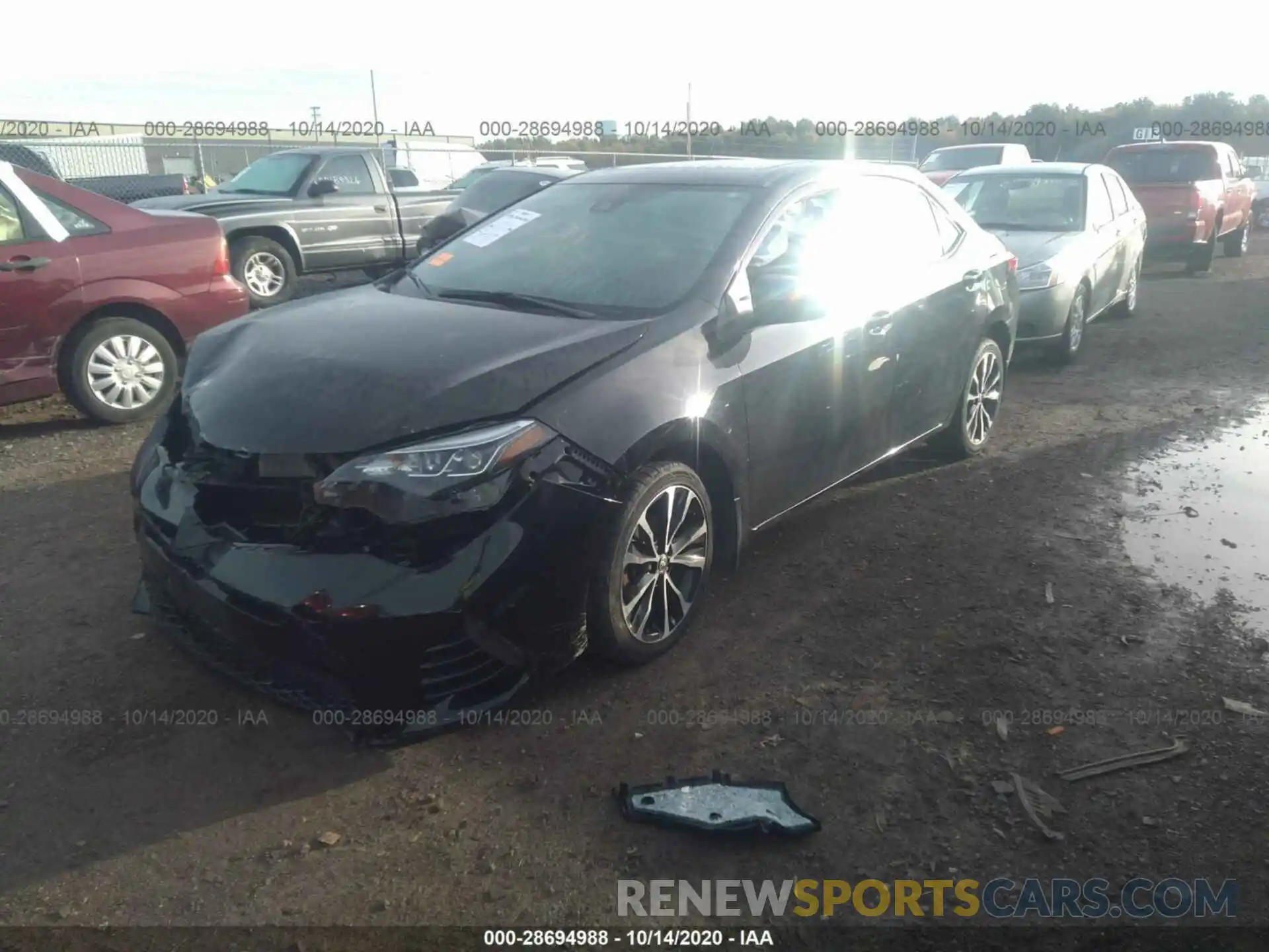 2 Photograph of a damaged car 2T1BURHE3KC225104 TOYOTA COROLLA 2019