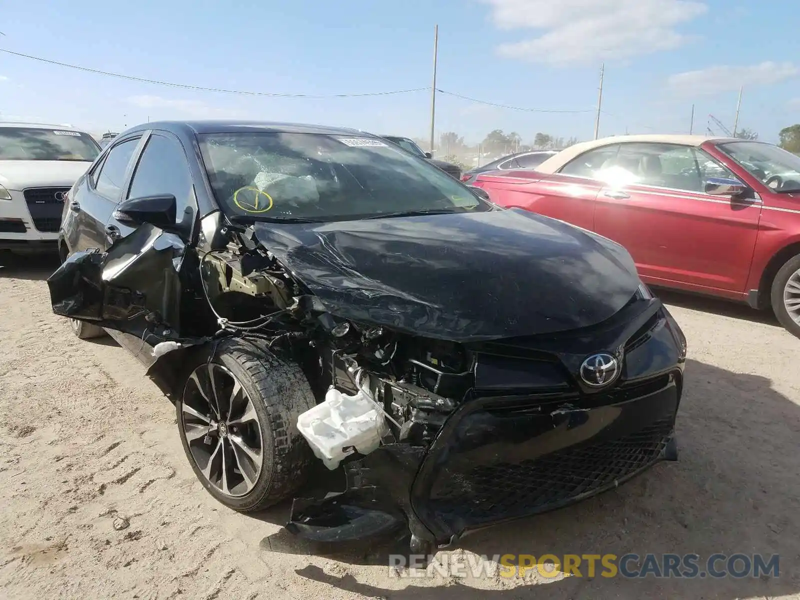 1 Photograph of a damaged car 2T1BURHE3KC226818 TOYOTA COROLLA 2019