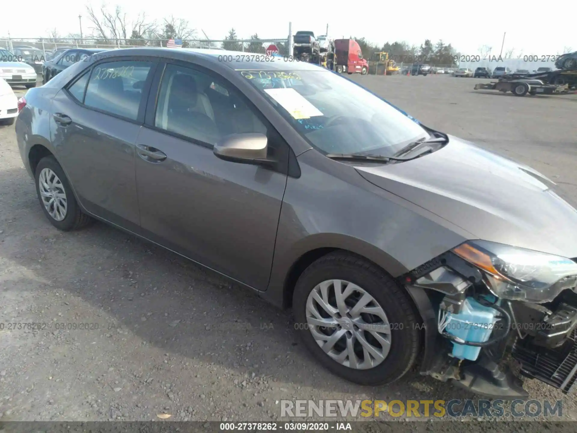 1 Photograph of a damaged car 2T1BURHE3KC227130 TOYOTA COROLLA 2019