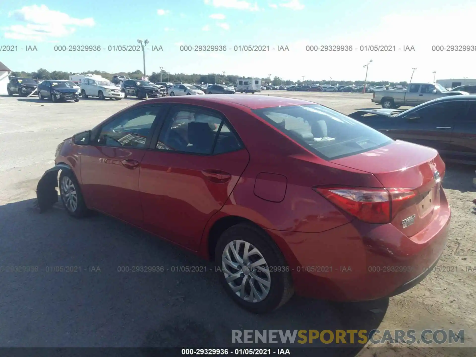 3 Photograph of a damaged car 2T1BURHE3KC227676 TOYOTA COROLLA 2019