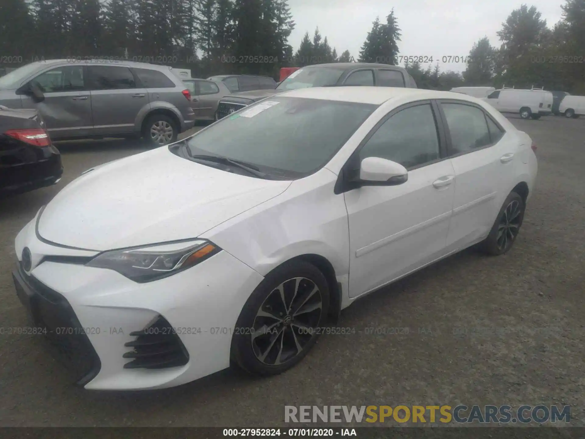 2 Photograph of a damaged car 2T1BURHE3KC227757 TOYOTA COROLLA 2019