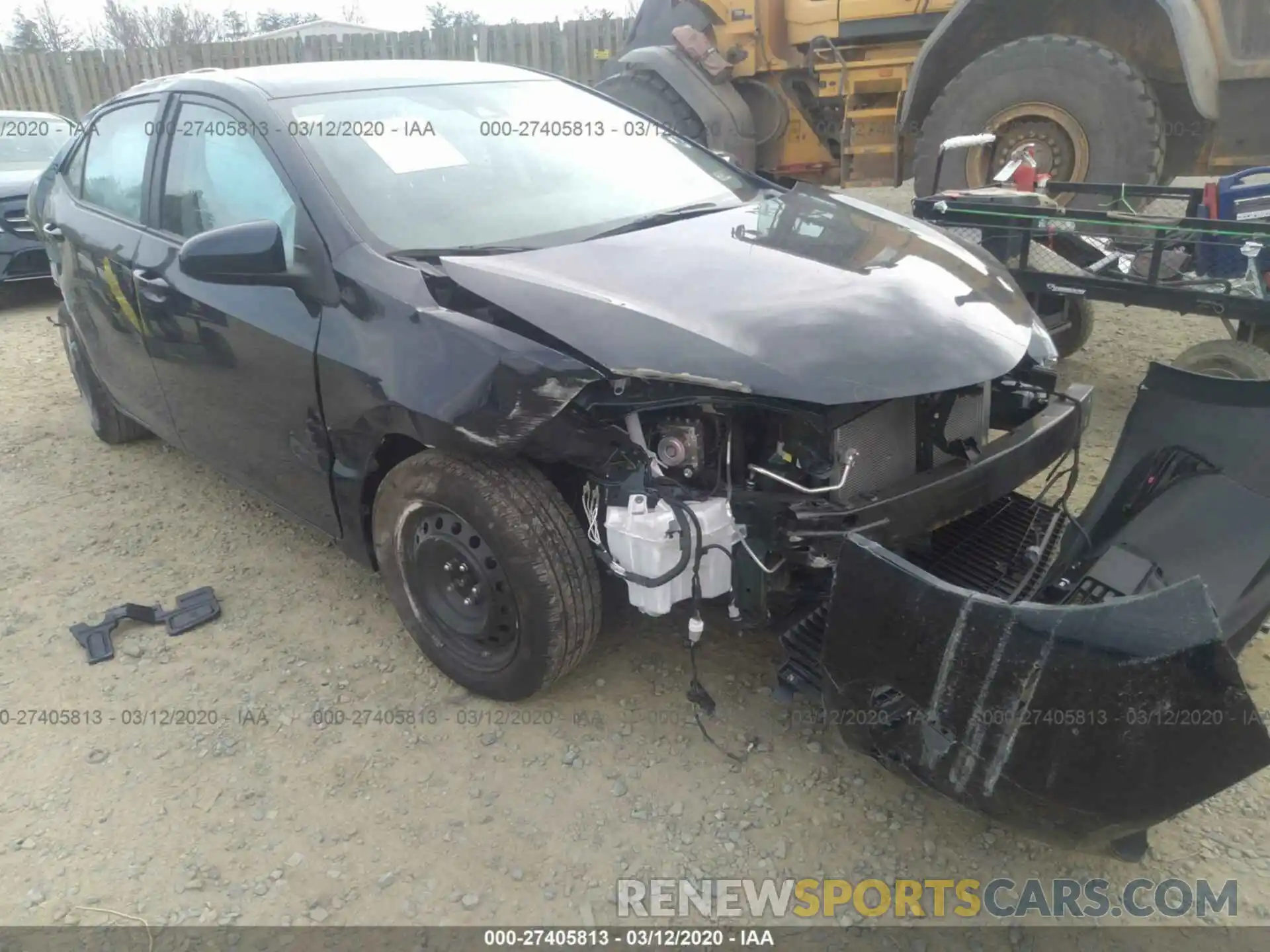 1 Photograph of a damaged car 2T1BURHE3KC227919 TOYOTA COROLLA 2019